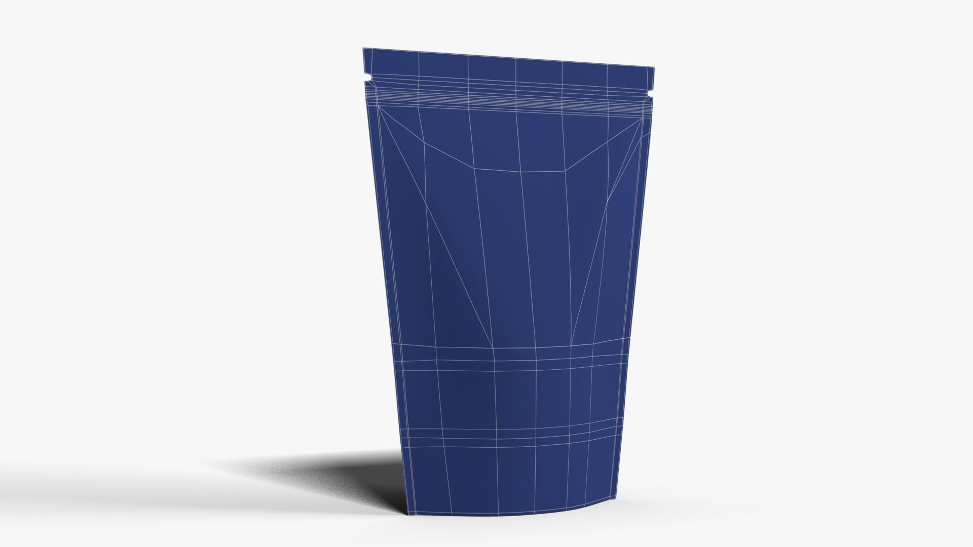 Brown Paper Stand Up Pouch 3D model_16