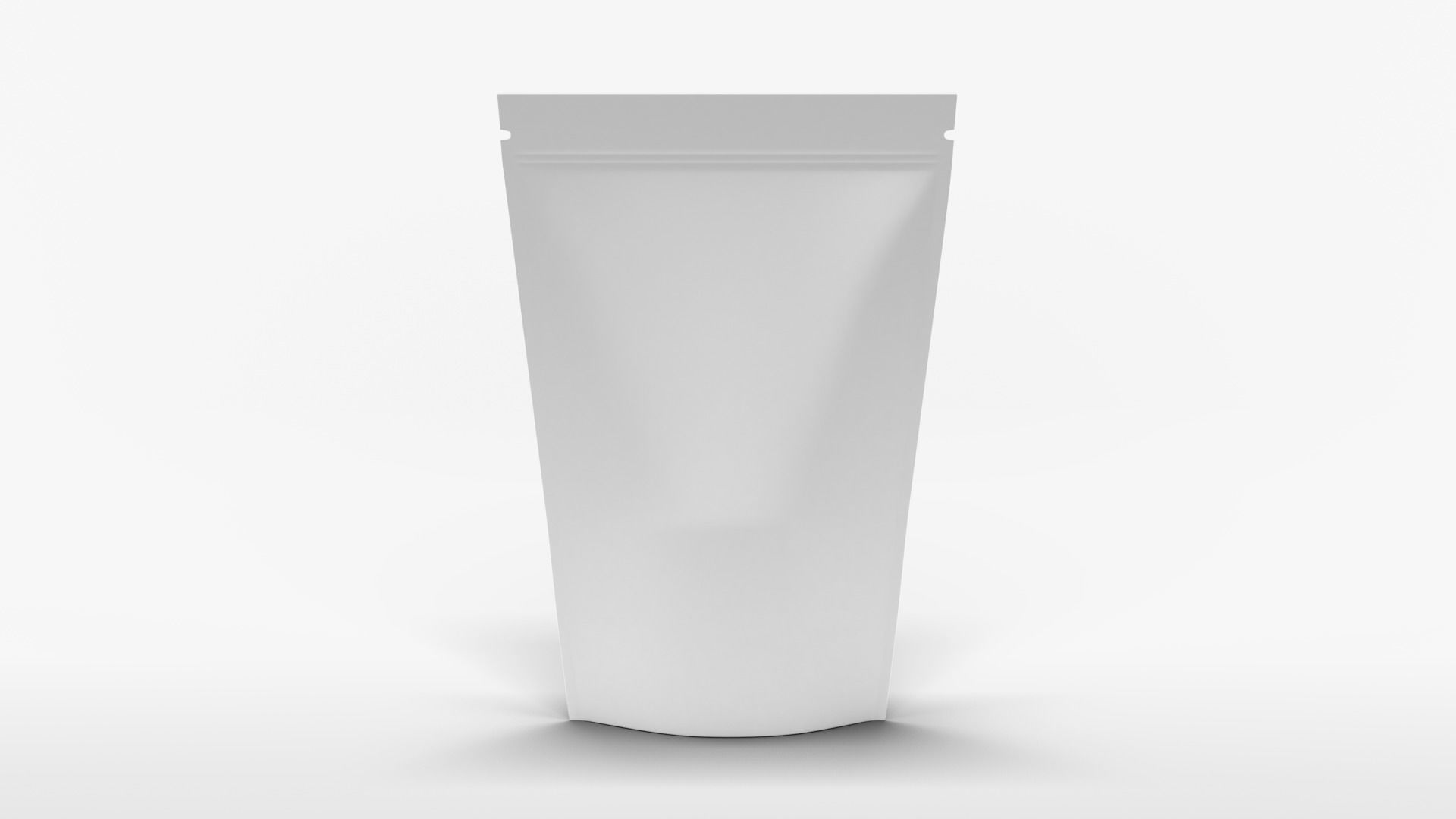 Brown Paper Stand Up Pouch 3D model_6