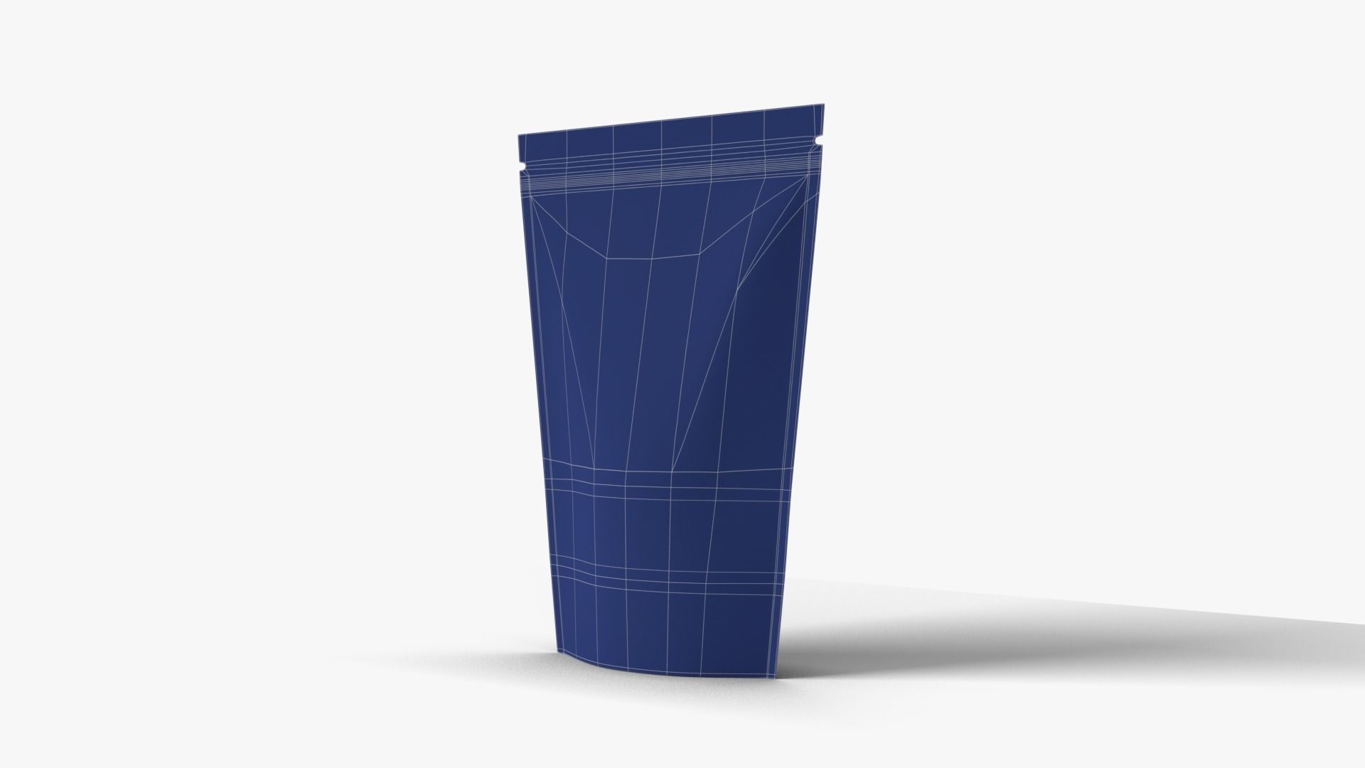 Brown Paper Stand Up Pouch 3D model_15