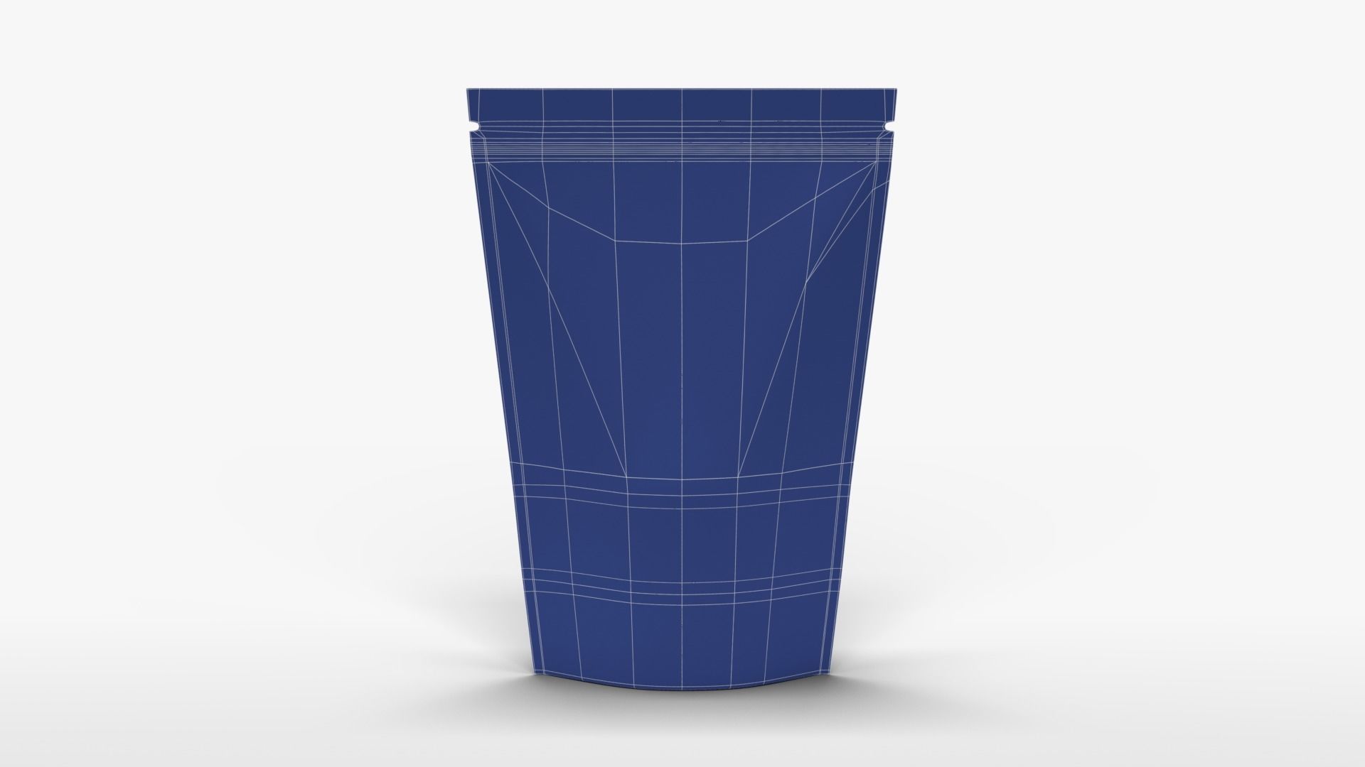 Brown Paper Stand Up Pouch 3D model_14
