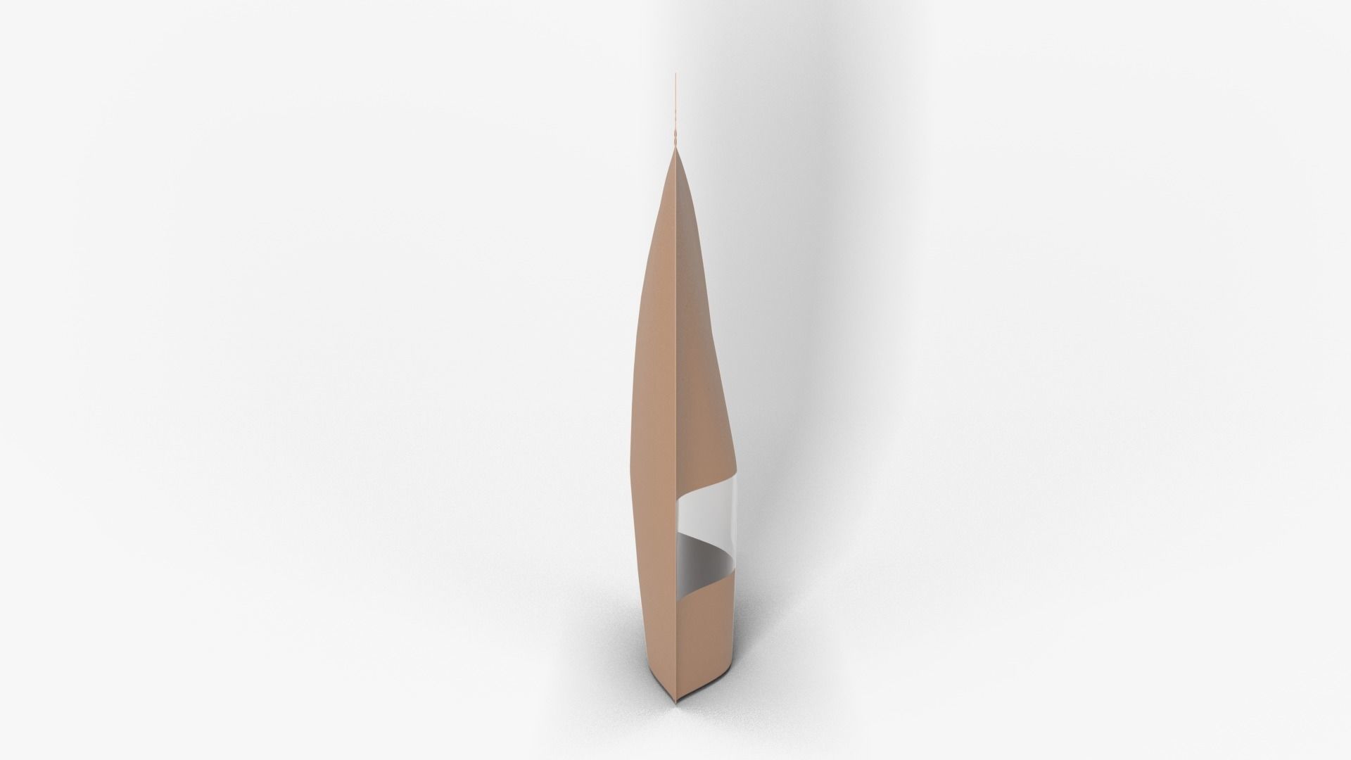 Brown Paper Stand Up Pouch 3D model_5