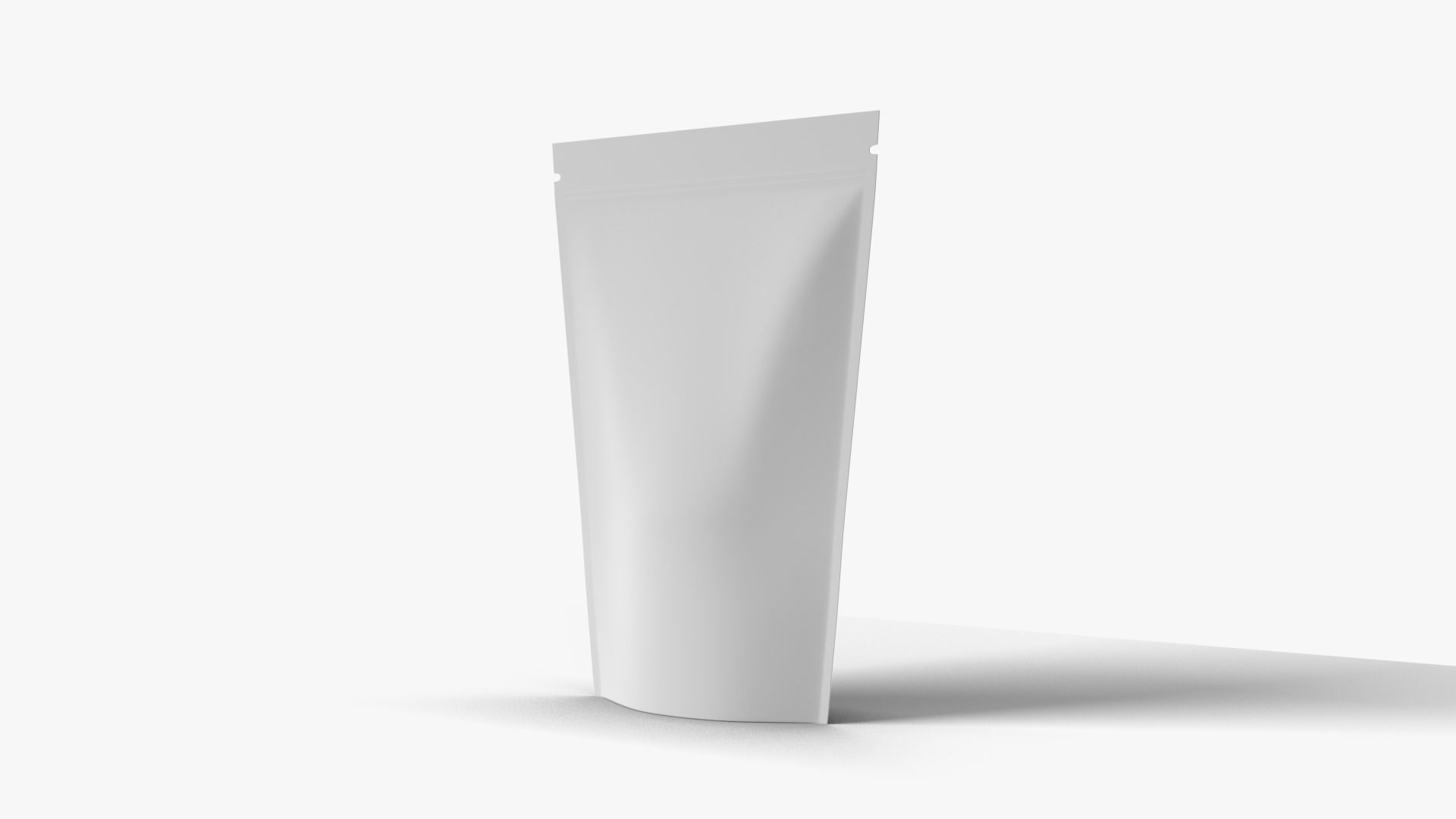 Brown Paper Stand Up Pouch 3D model_8