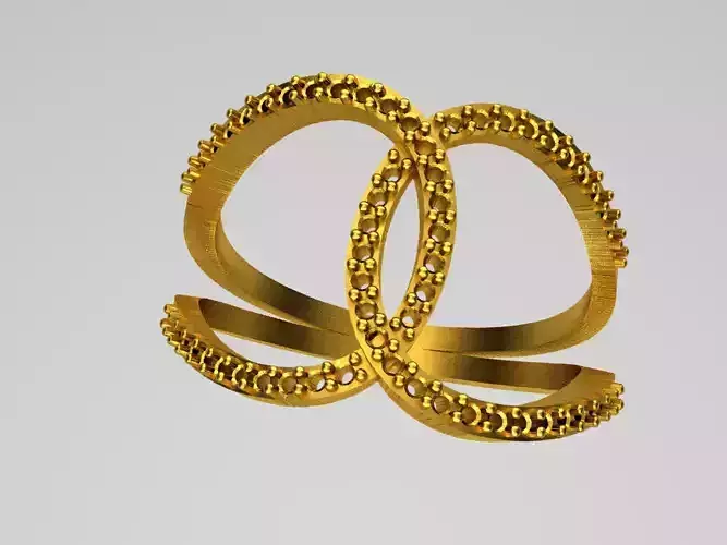 D014-TEL gold ring