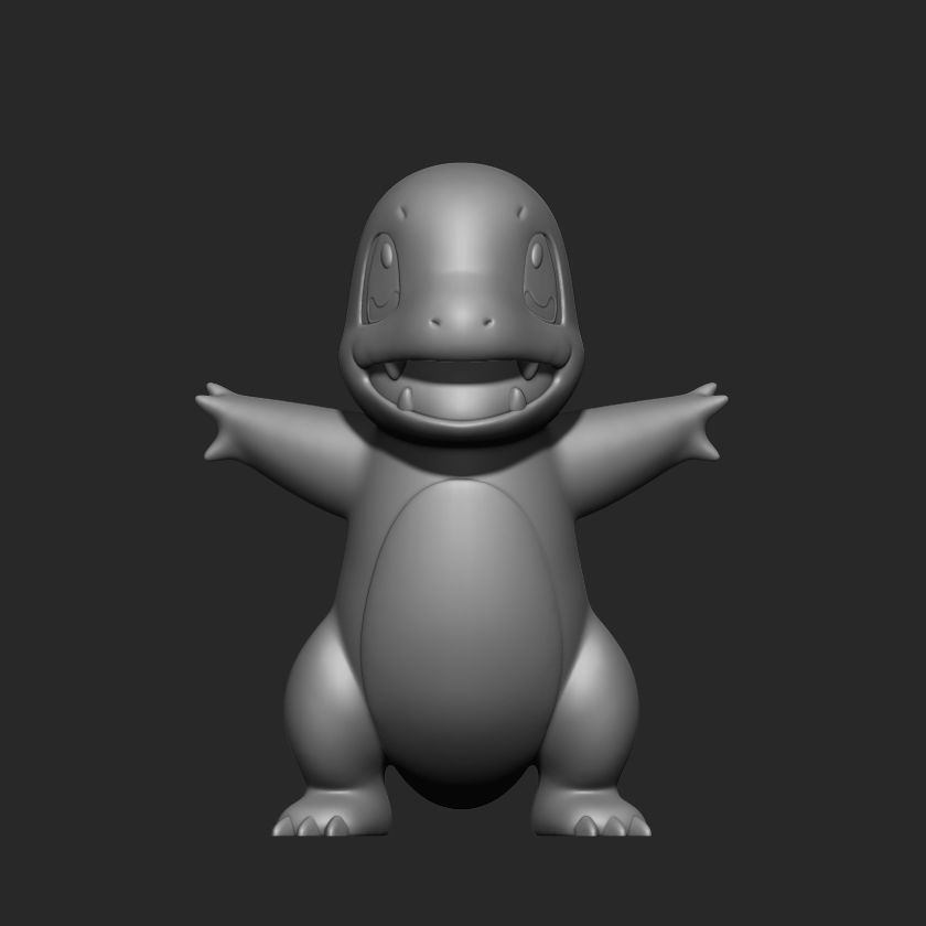 POKEMON - CHARMANDER 3D print model_3