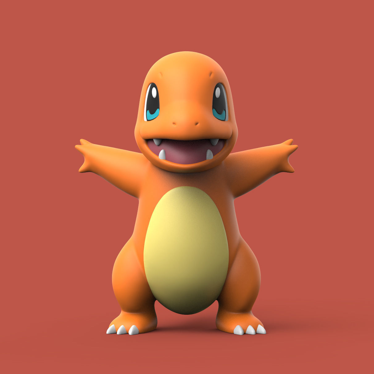 POKEMON - CHARMANDER 3D print model_1
