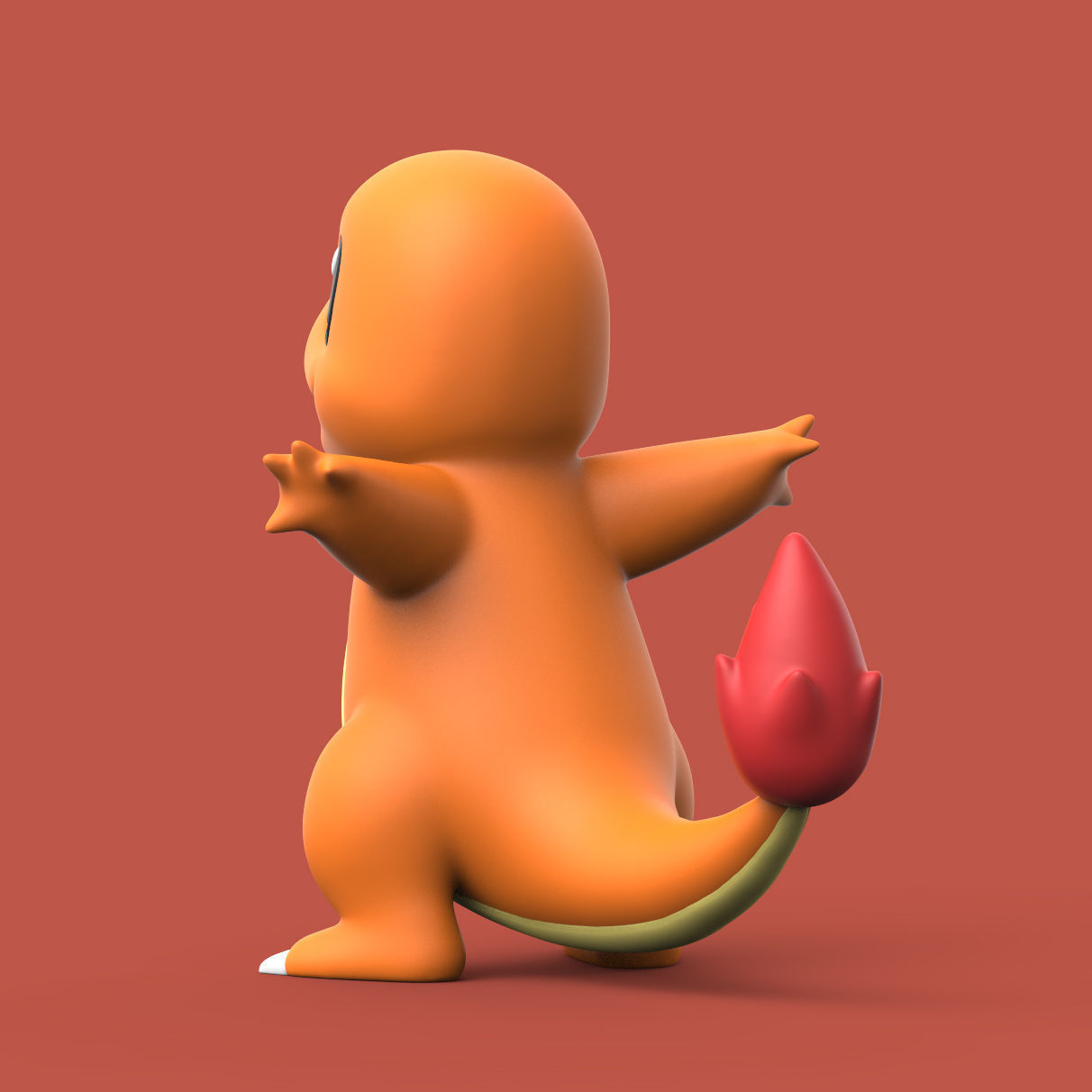 POKEMON - CHARMANDER 3D print model_2