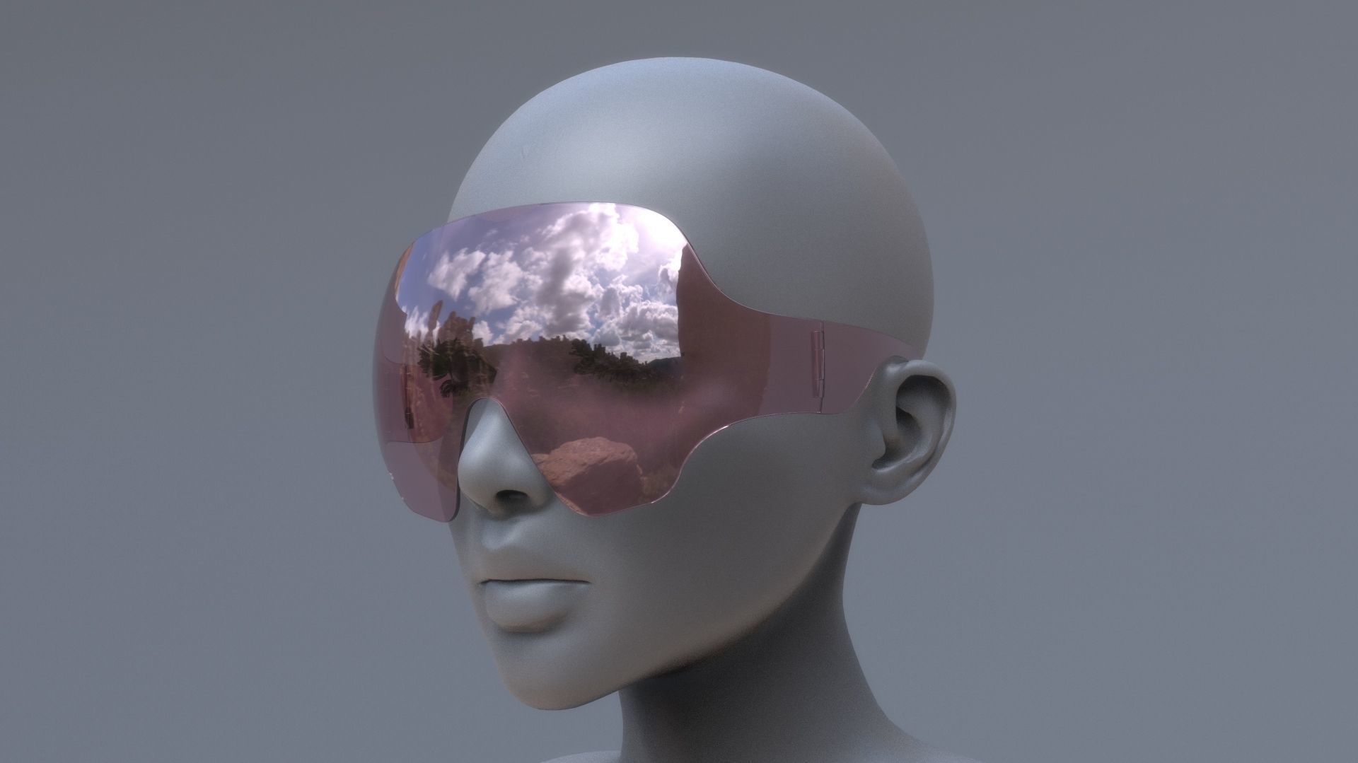 Fashion Sci fi glasses pack x3 3D Model Collection_13