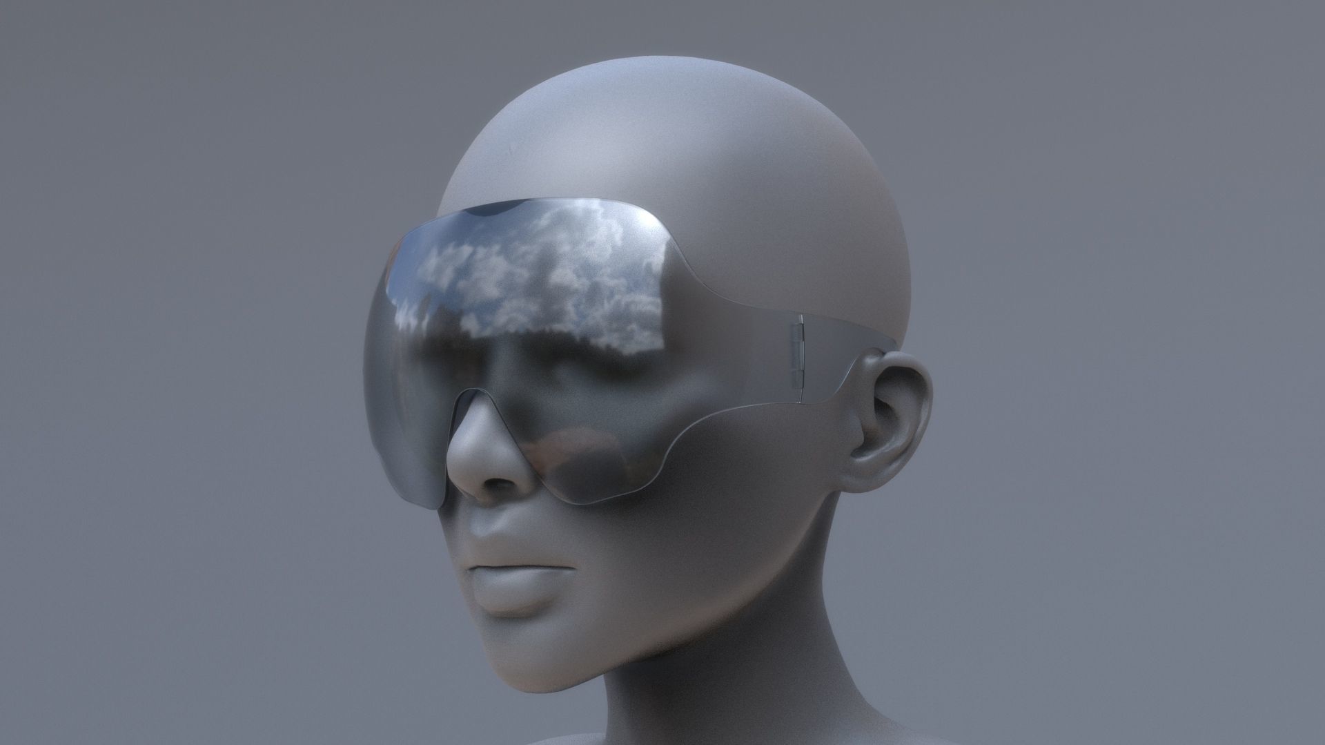 Fashion Sci fi glasses pack x3 3D Model Collection_11