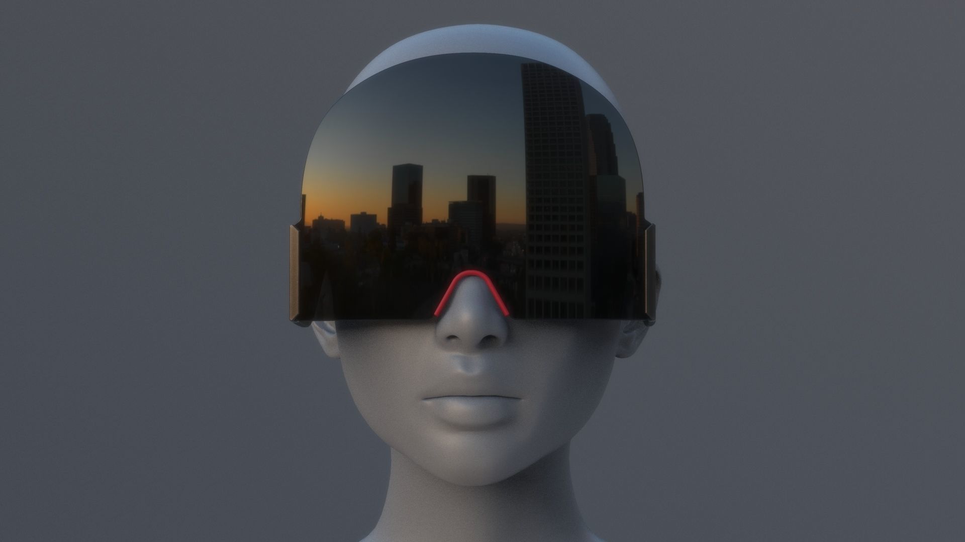 Fashion Sci fi glasses pack x3 3D Model Collection_15