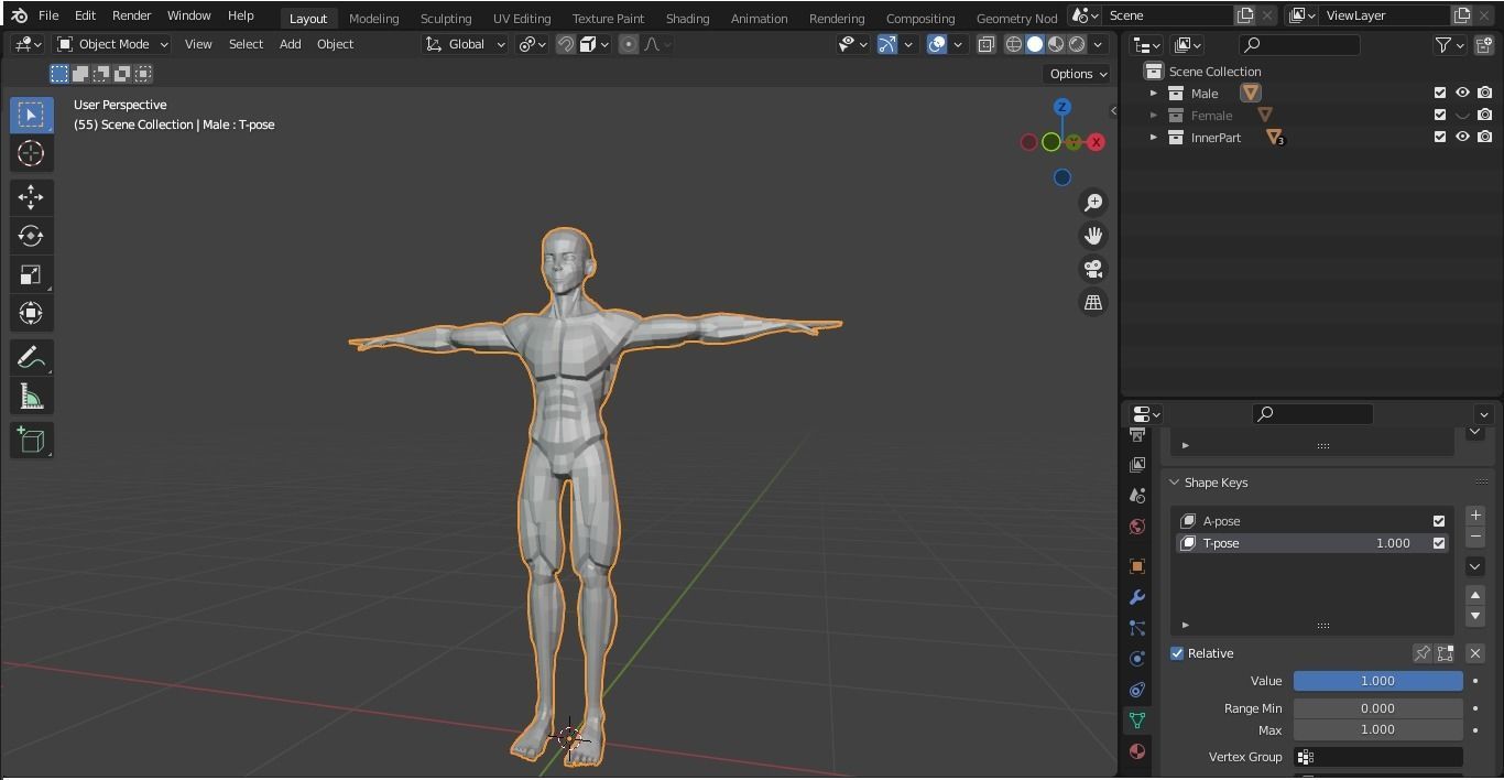 BaseMeshCharacter 3D model_13