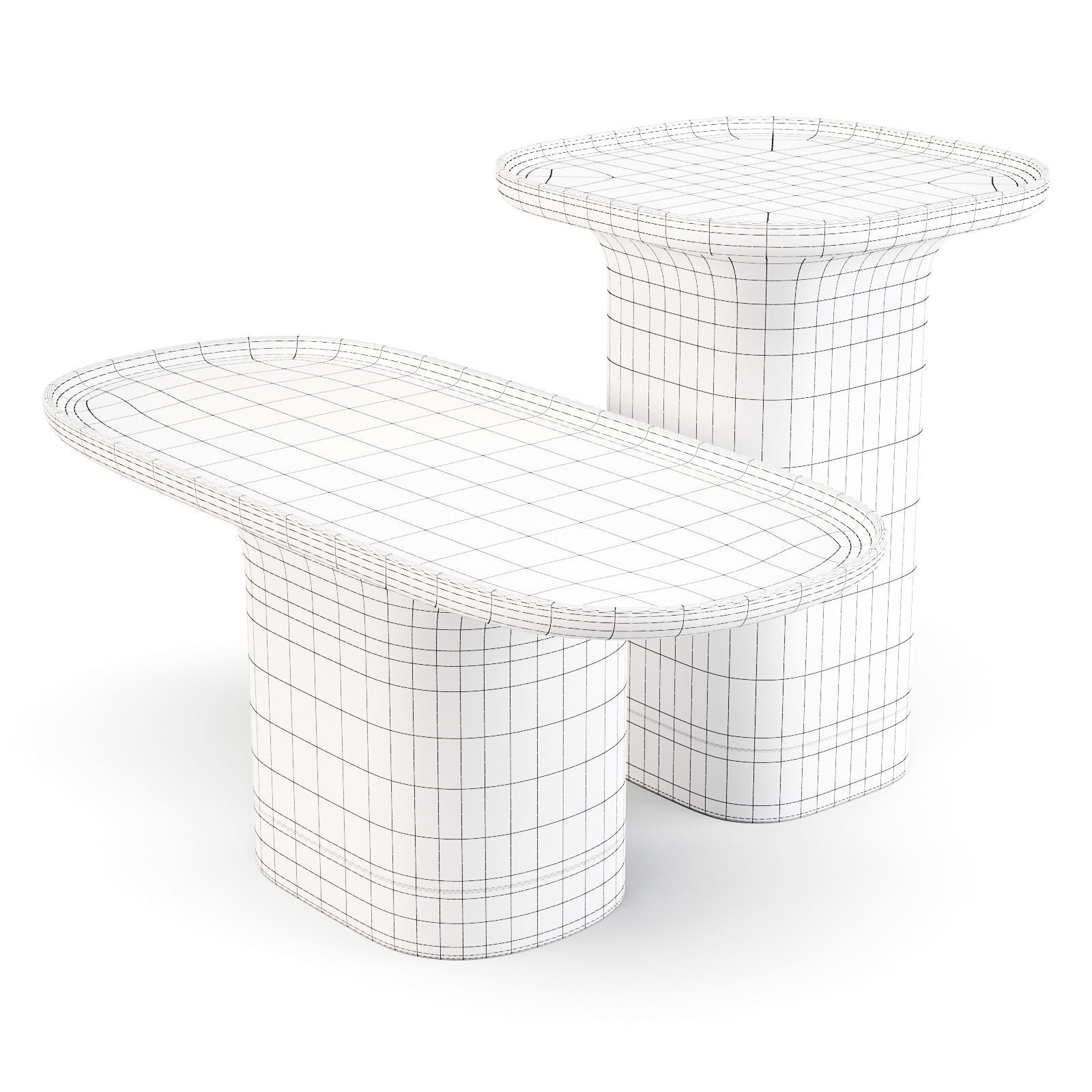 Scapin Sune - Coffee and Side Tables 3D model_1