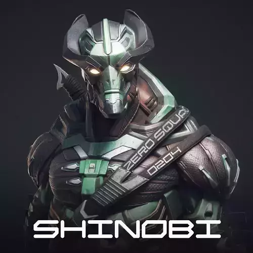 SHINOBI HIGHPOLY STL souls character art 3D print model SHINOBI HIGHPOLY STL souls character art 3D print model