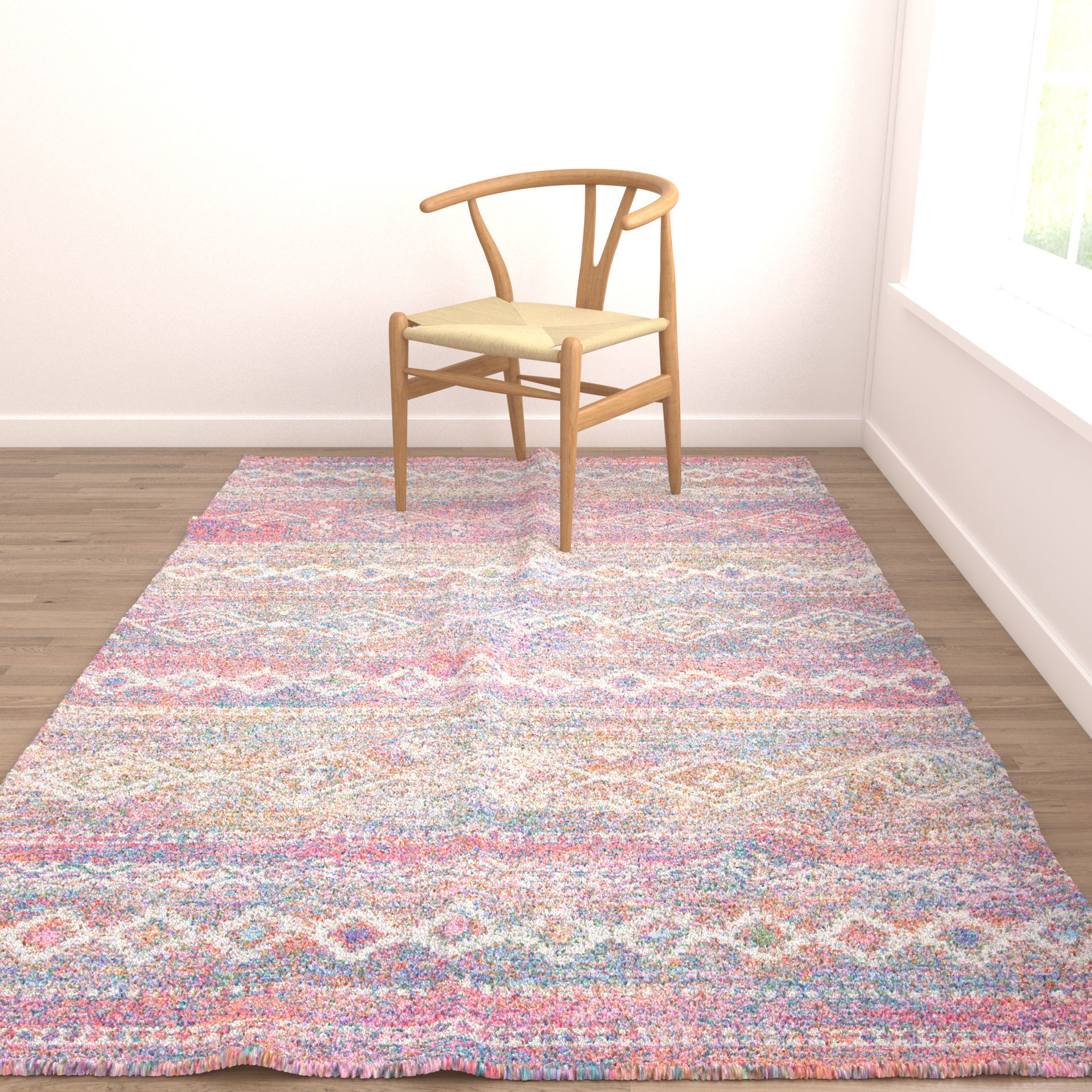 Rugs No 661 Low-poly 3D model_4