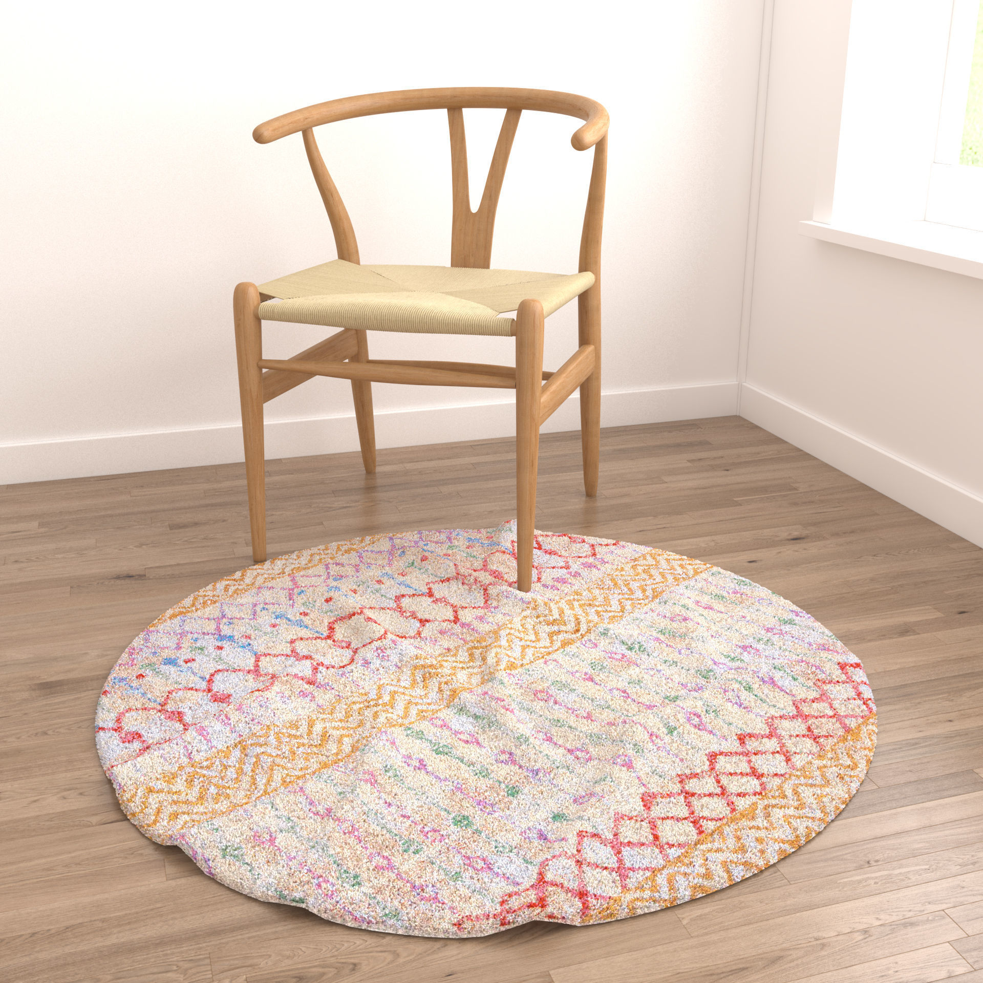 Rugs No 661 Low-poly 3D model_3