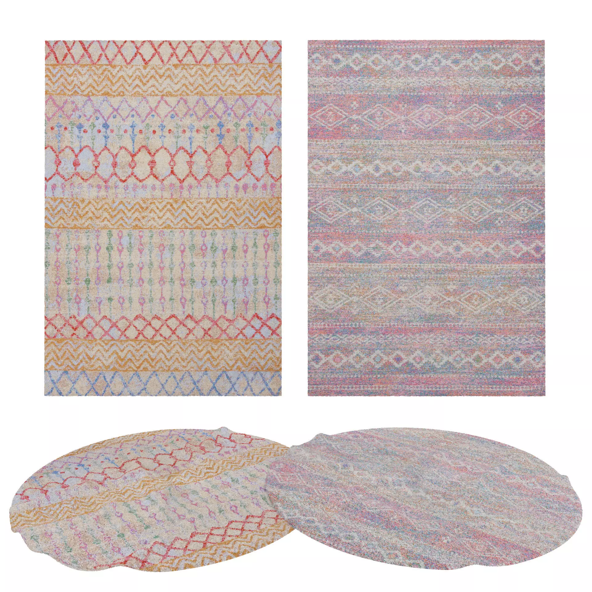 Rugs No 661 Low-poly 3D model_0