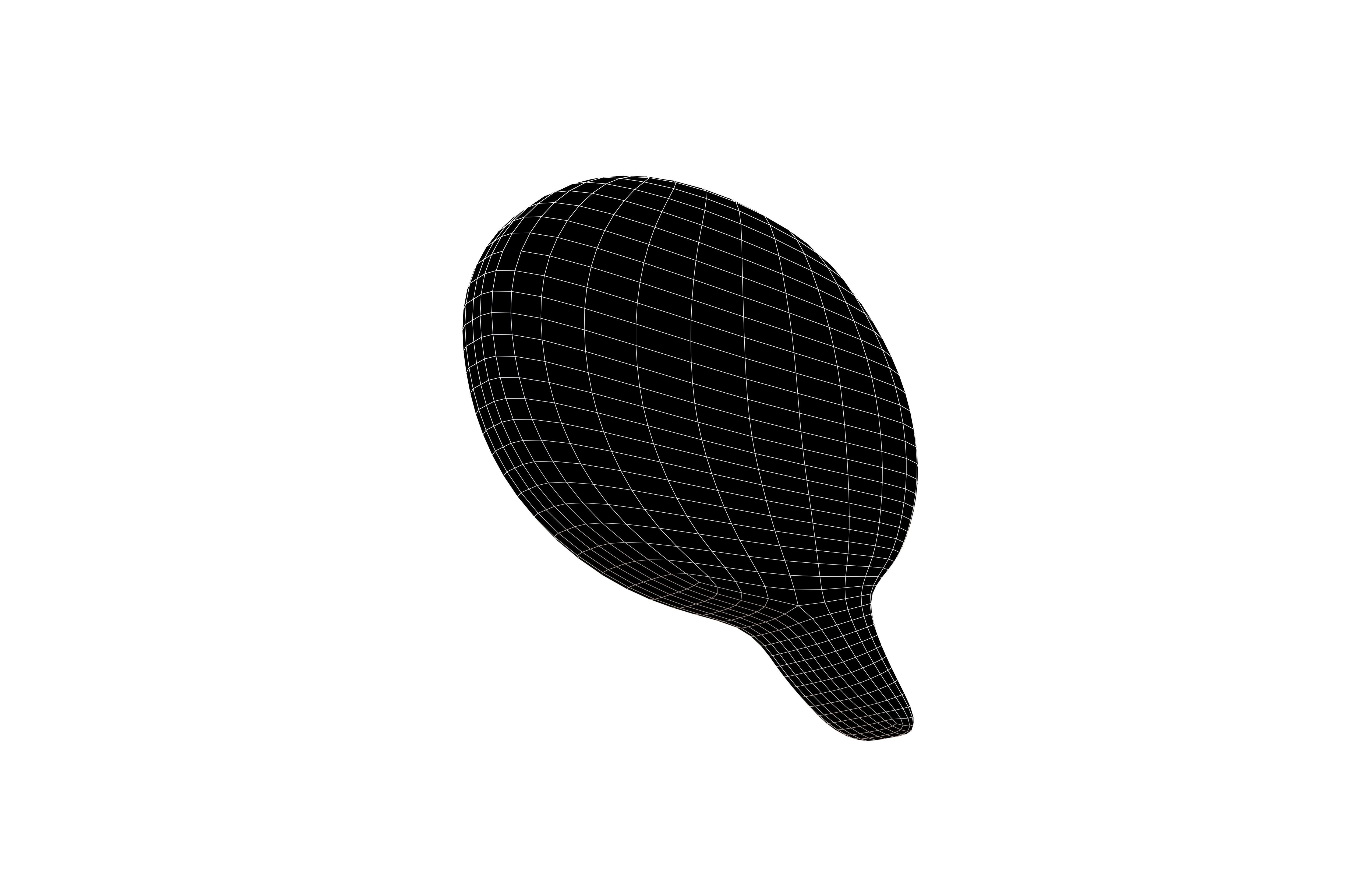 Twitter Left Speech Bubble v1 001 Low-poly 3D model_7