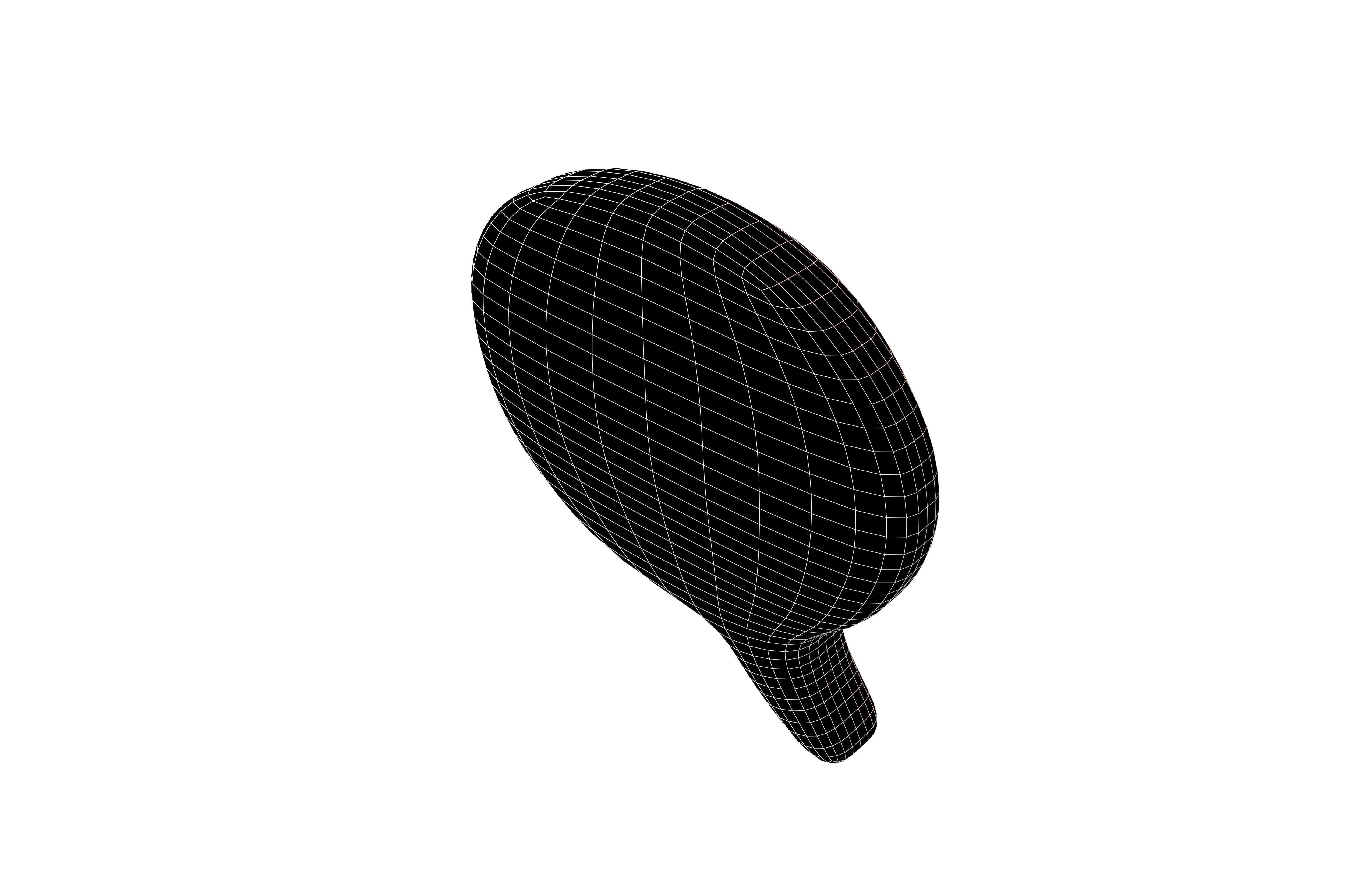 Twitter Left Speech Bubble v1 001 Low-poly 3D model_6