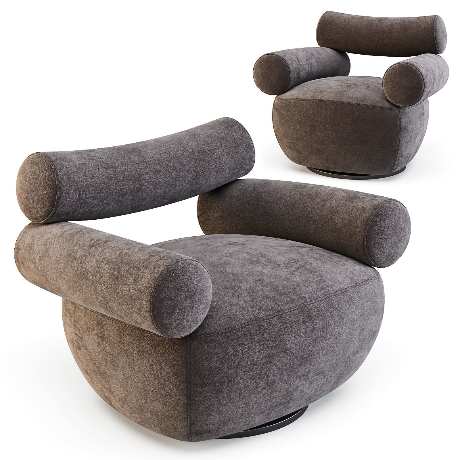 Labofa Mallow - Lounge Chairs Large and Small 3D model_1