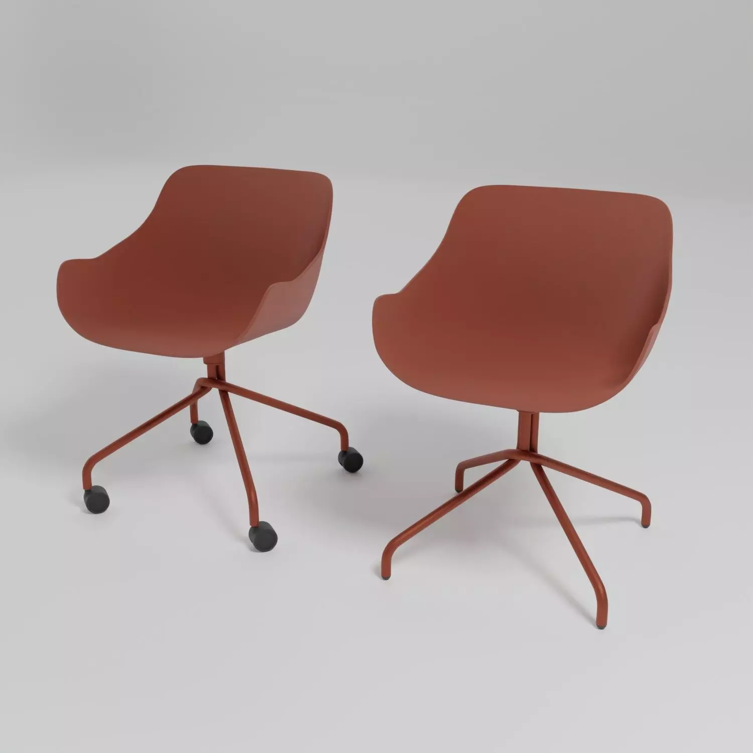 Baltic Basic swivel base polypropylene shell chair Free 3D model
