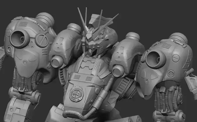 Gundam RX 94 1to100 Stile Kondo Kobayashi Fanart Mobil Suit 3D print model