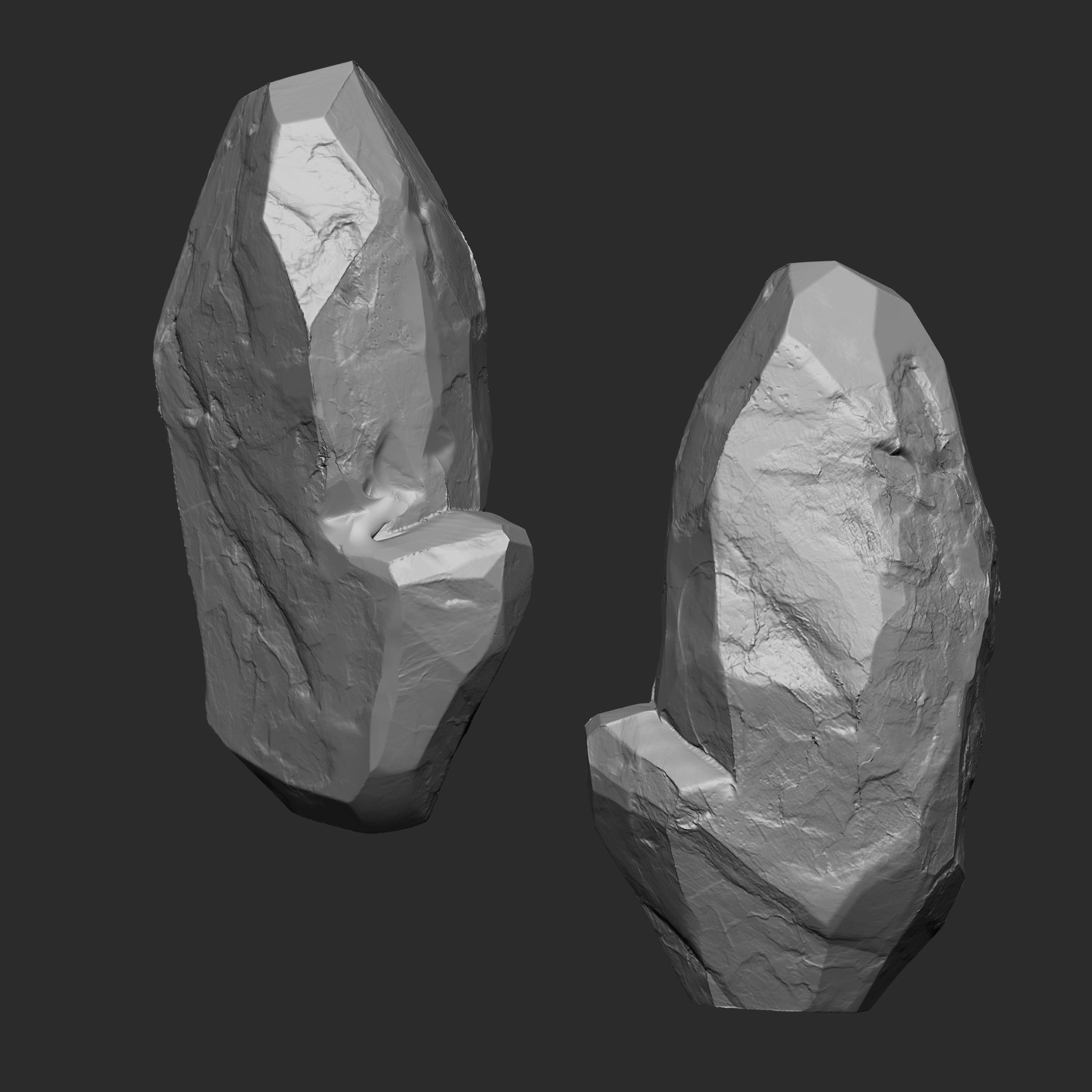 STONE AND ROCK MEGA PACK 4 IN ONE - 87 BRUSHES 3D model_25