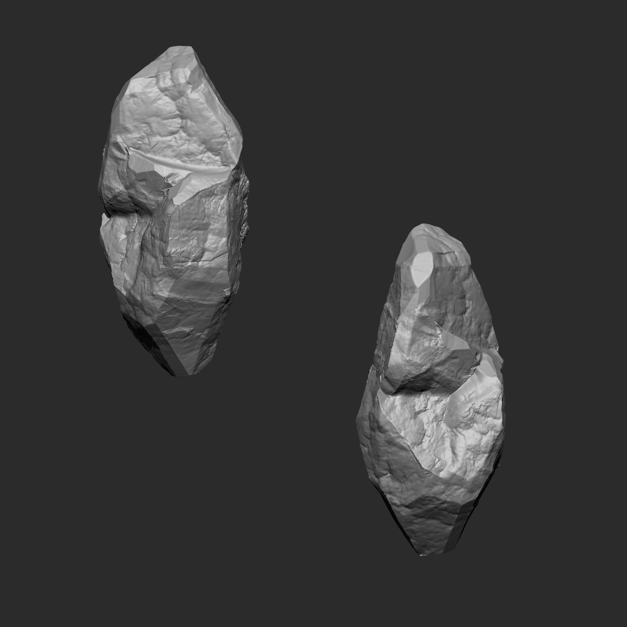 STONE AND ROCK MEGA PACK 4 IN ONE - 87 BRUSHES 3D model_23