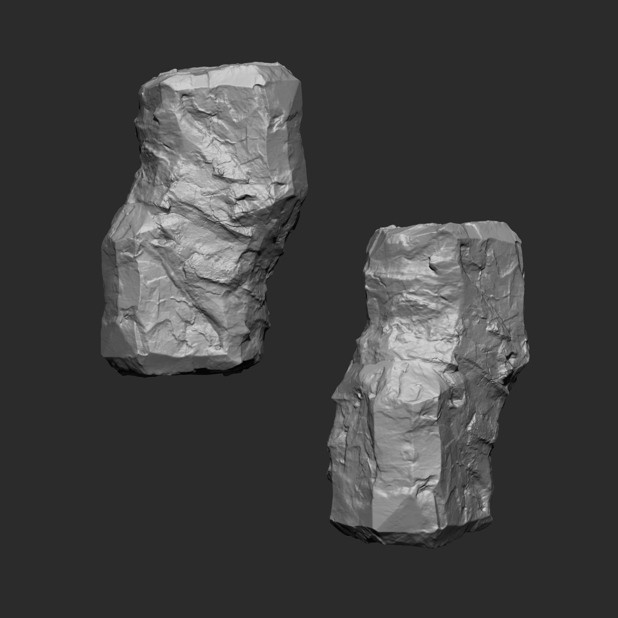 STONE AND ROCK MEGA PACK 4 IN ONE - 87 BRUSHES 3D model_21