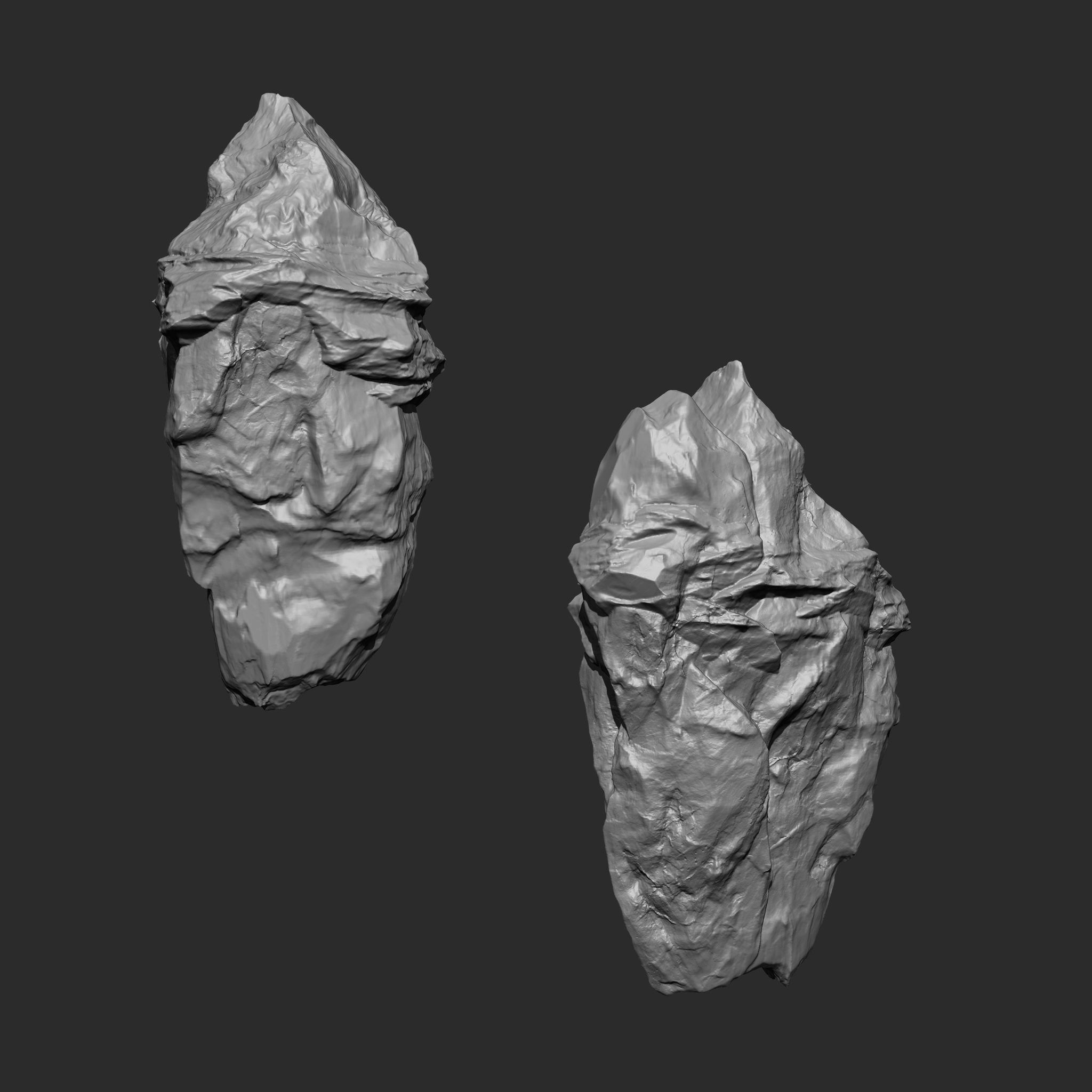 STONE AND ROCK MEGA PACK 4 IN ONE - 87 BRUSHES 3D model_17