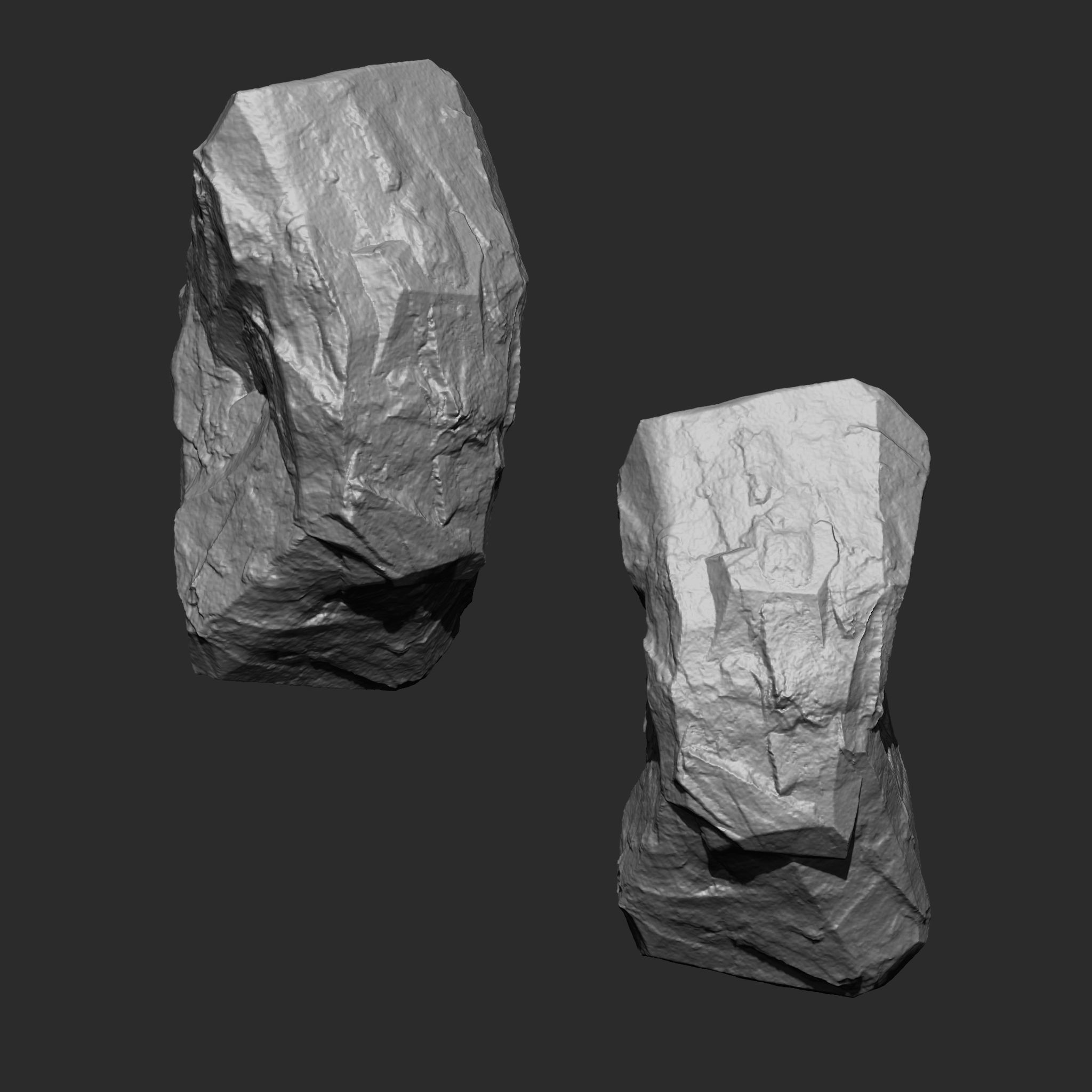STONE AND ROCK MEGA PACK 4 IN ONE - 87 BRUSHES 3D model_7