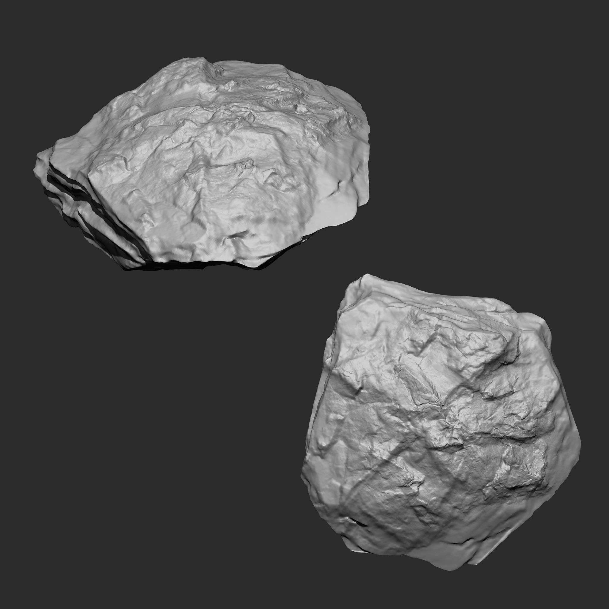 STONE AND ROCK MEGA PACK 4 IN ONE - 87 BRUSHES 3D model_19