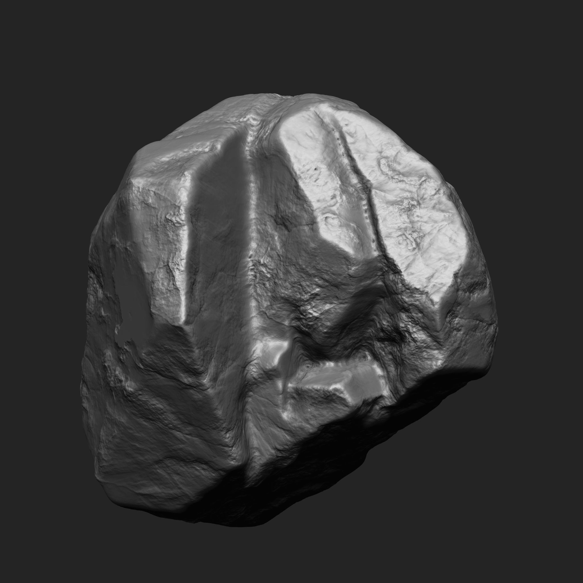 STONE AND ROCK MEGA PACK 4 IN ONE - 87 BRUSHES 3D model_34