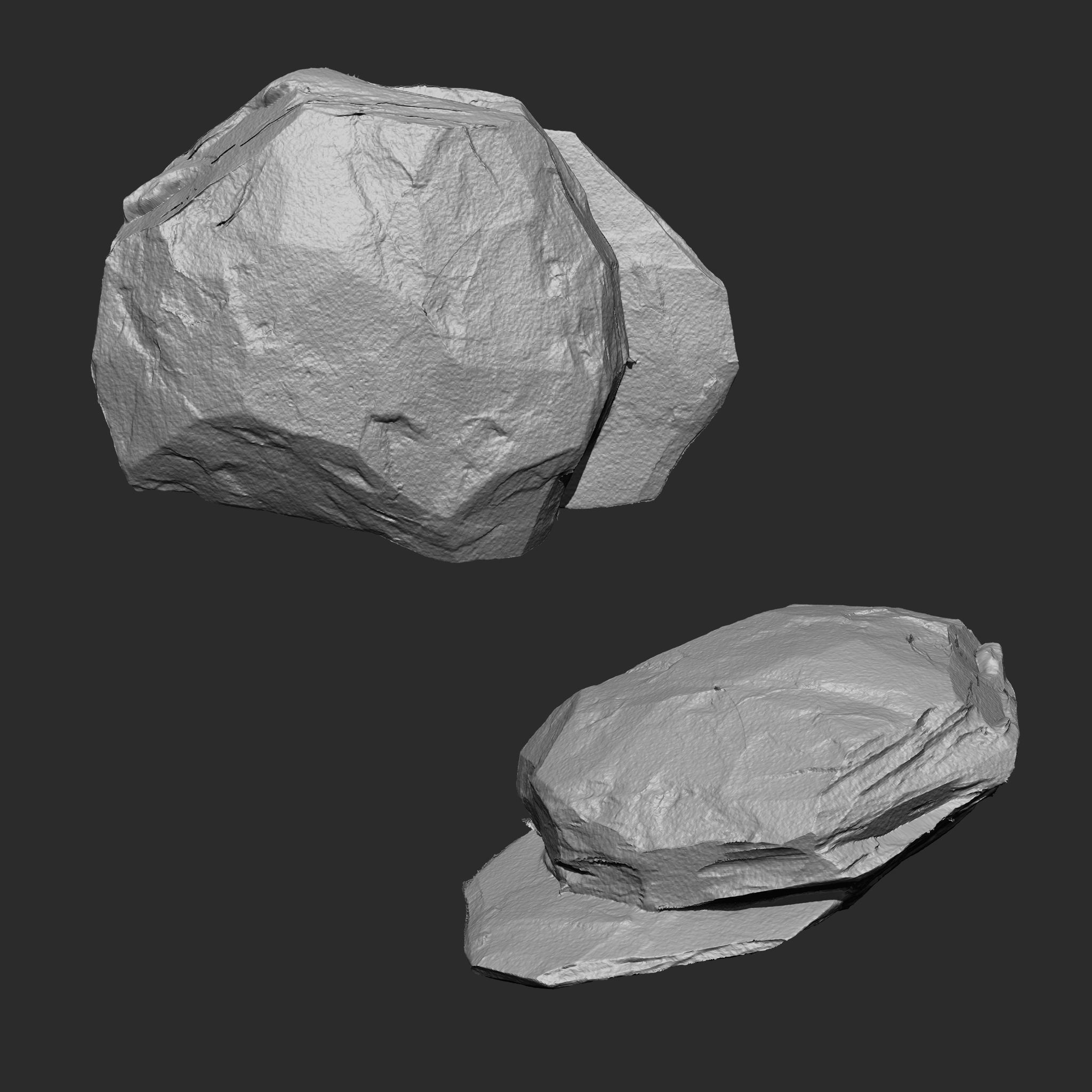 STONE AND ROCK MEGA PACK 4 IN ONE - 87 BRUSHES 3D model_26