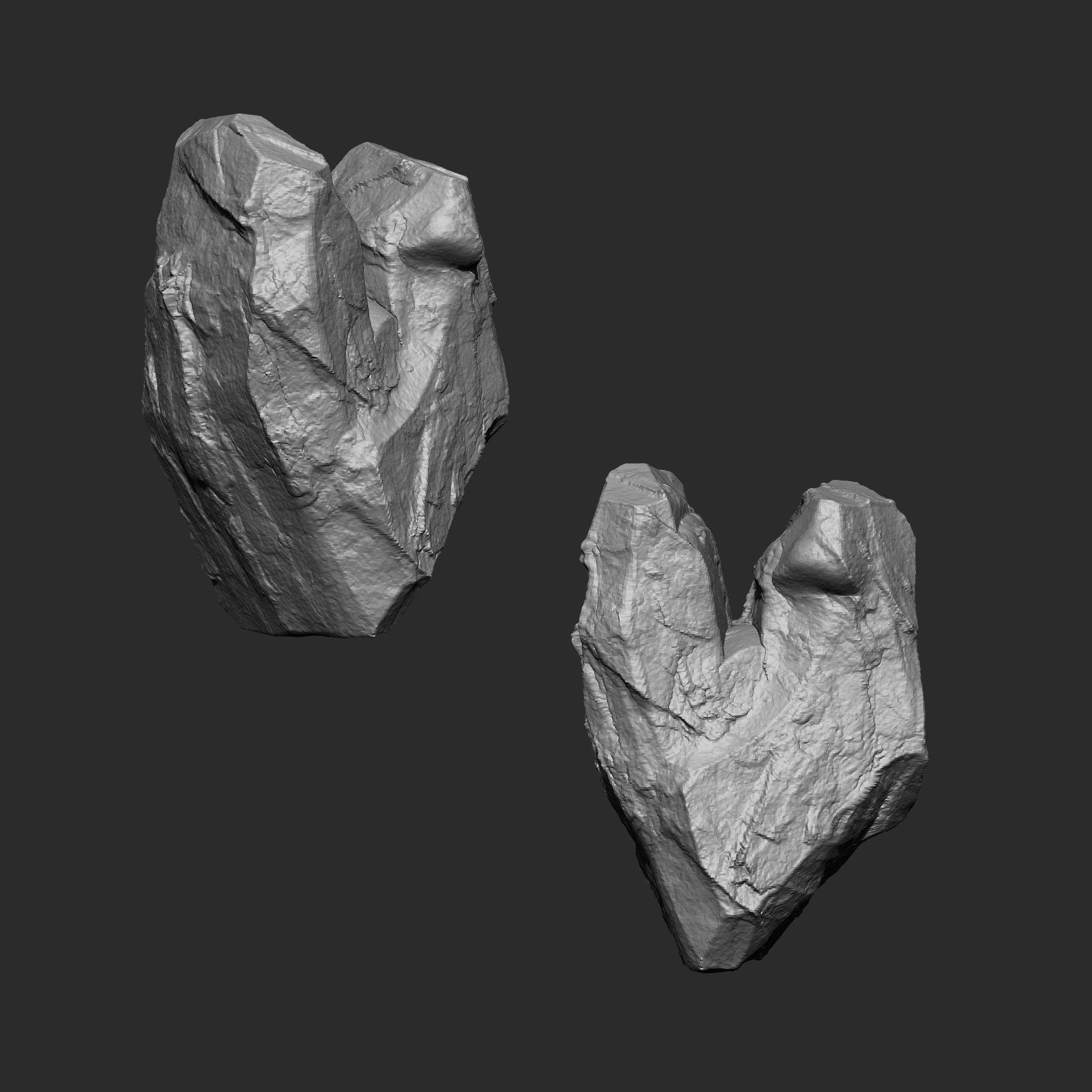 STONE AND ROCK MEGA PACK 4 IN ONE - 87 BRUSHES 3D model_6