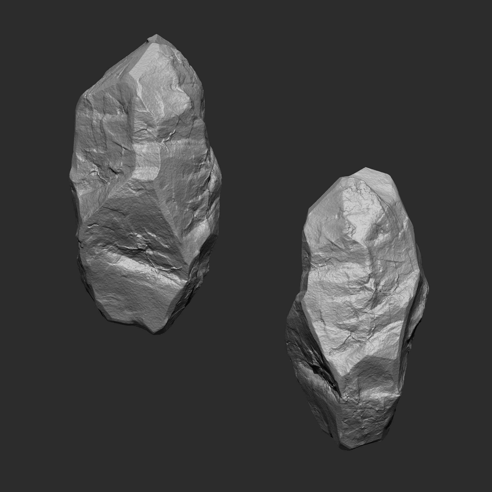 STONE AND ROCK MEGA PACK 4 IN ONE - 87 BRUSHES 3D model_13