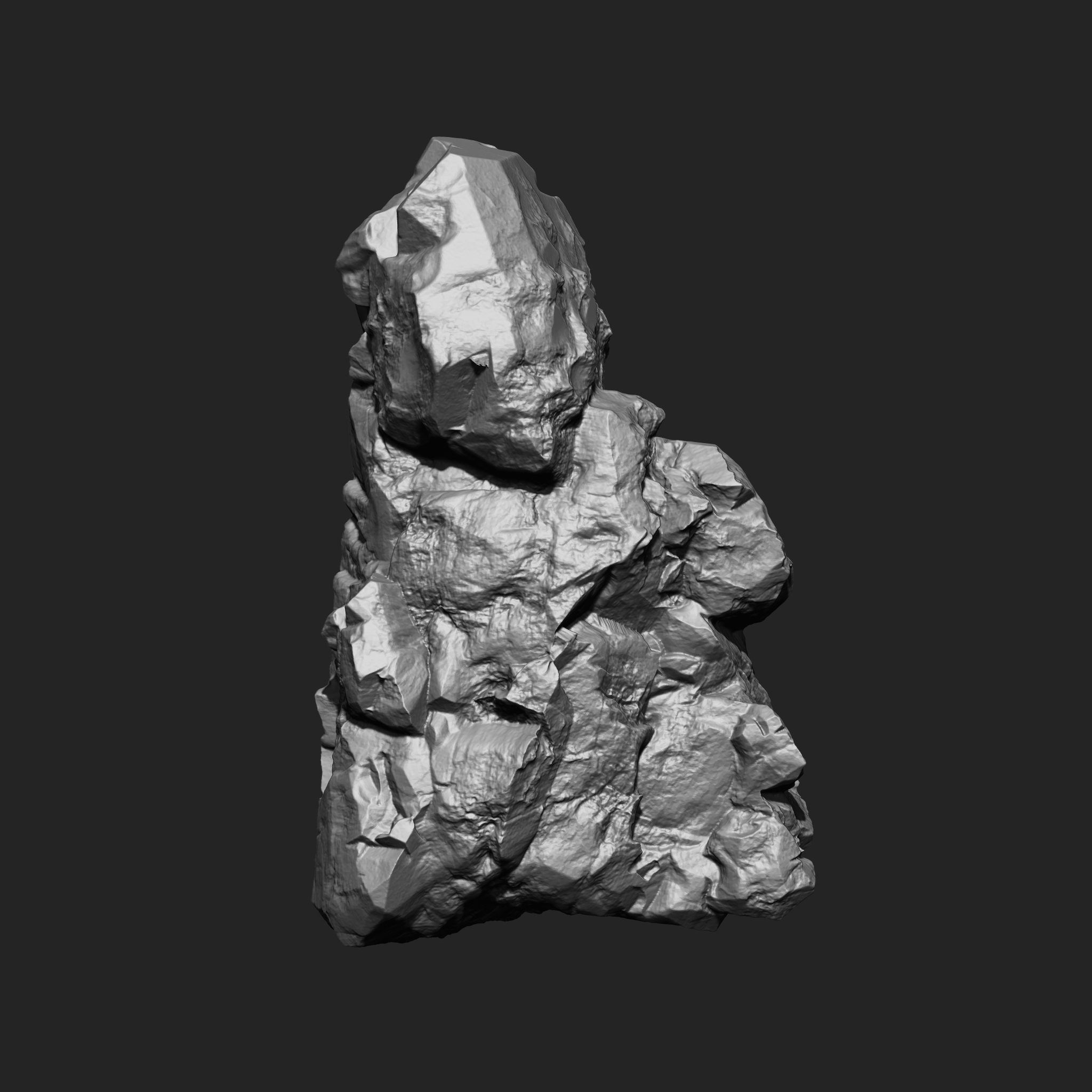 STONE AND ROCK MEGA PACK 4 IN ONE - 87 BRUSHES 3D model_35