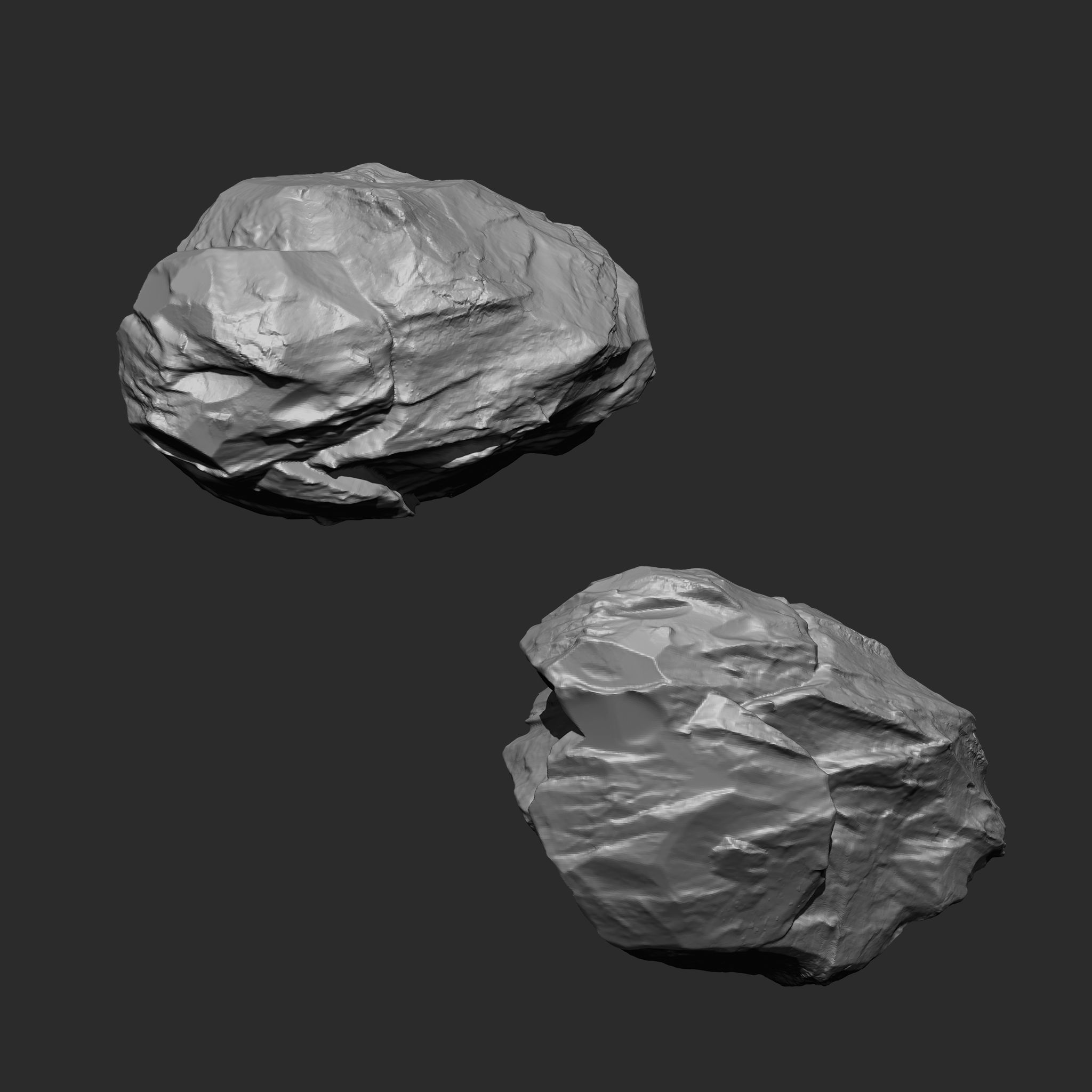 STONE AND ROCK MEGA PACK 4 IN ONE - 87 BRUSHES 3D model_15