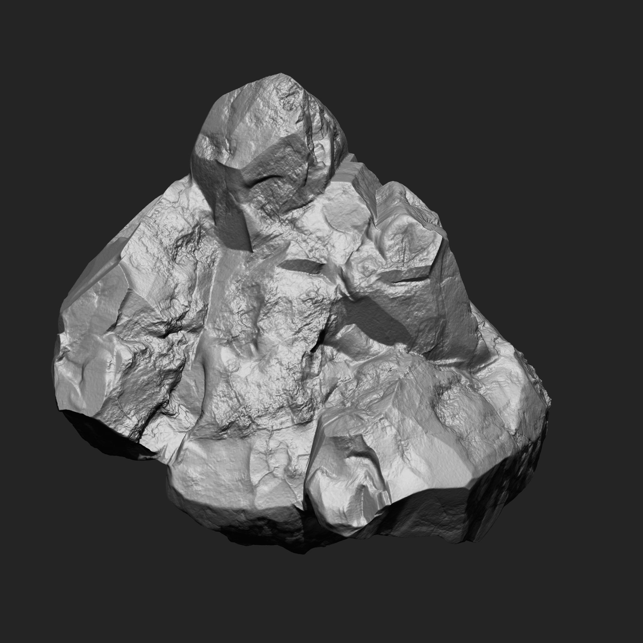 STONE AND ROCK MEGA PACK 4 IN ONE - 87 BRUSHES 3D model_45