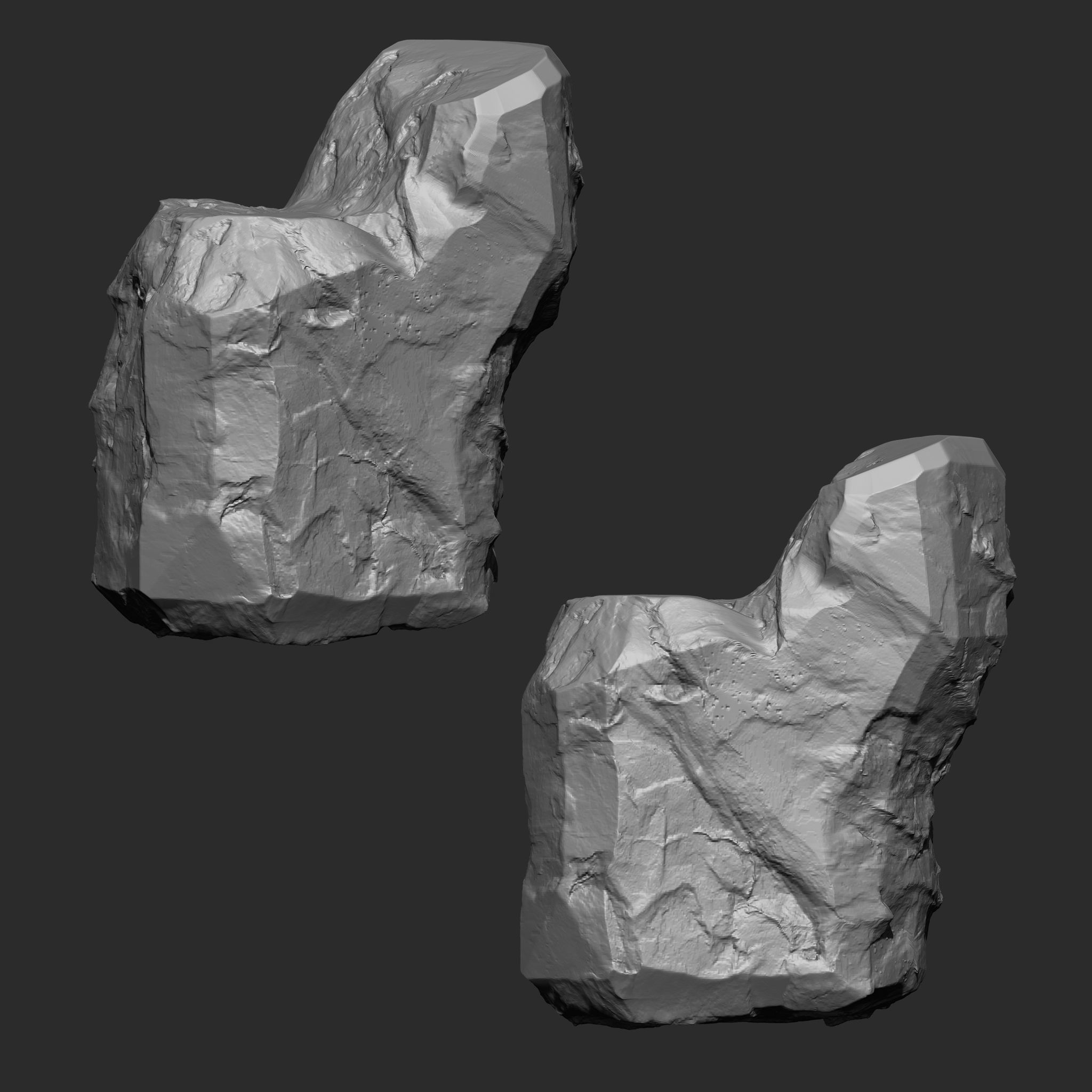 STONE AND ROCK MEGA PACK 4 IN ONE - 87 BRUSHES 3D model_20