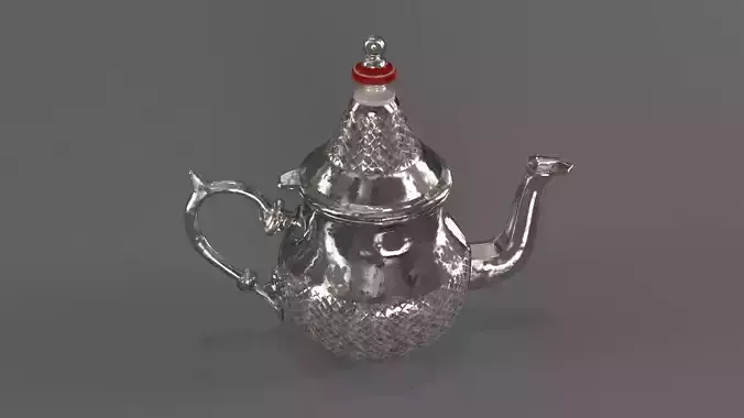 TEAPOT 3D MODEL silver