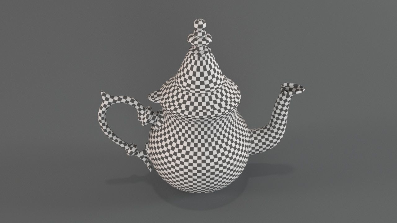 TEAPOT 3D MODEL silver 3D model_5