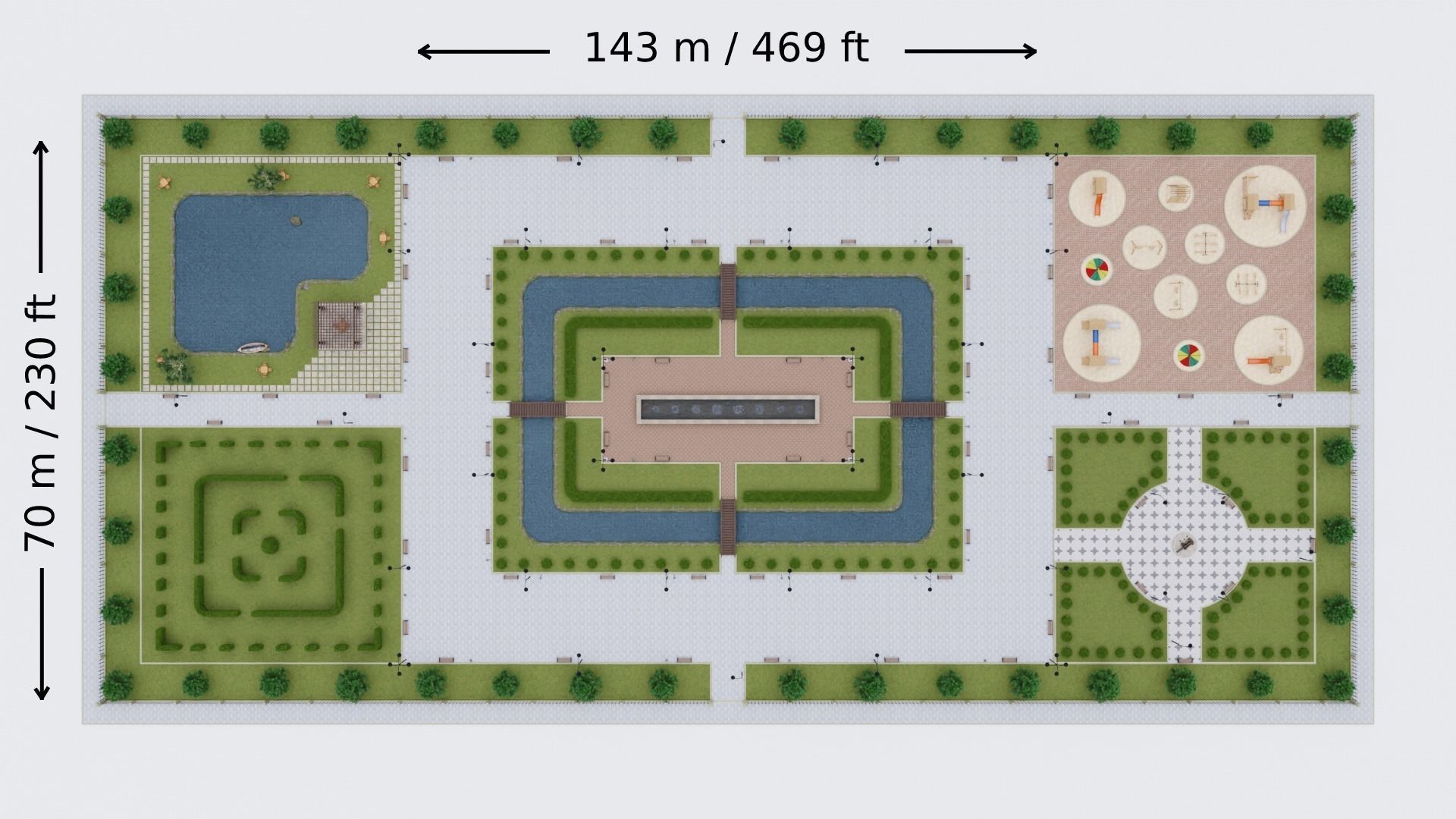 Garden Park Maker 3D model_2