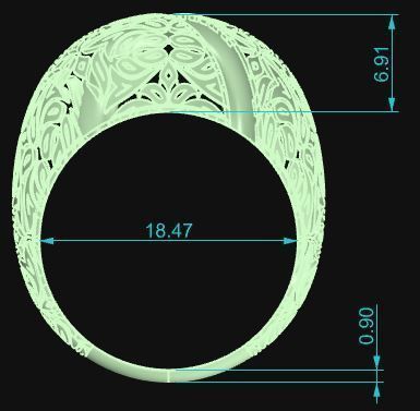 Ultra Vision Ring 522 3D print model_6