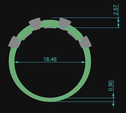 Band Ring 3D print model_9