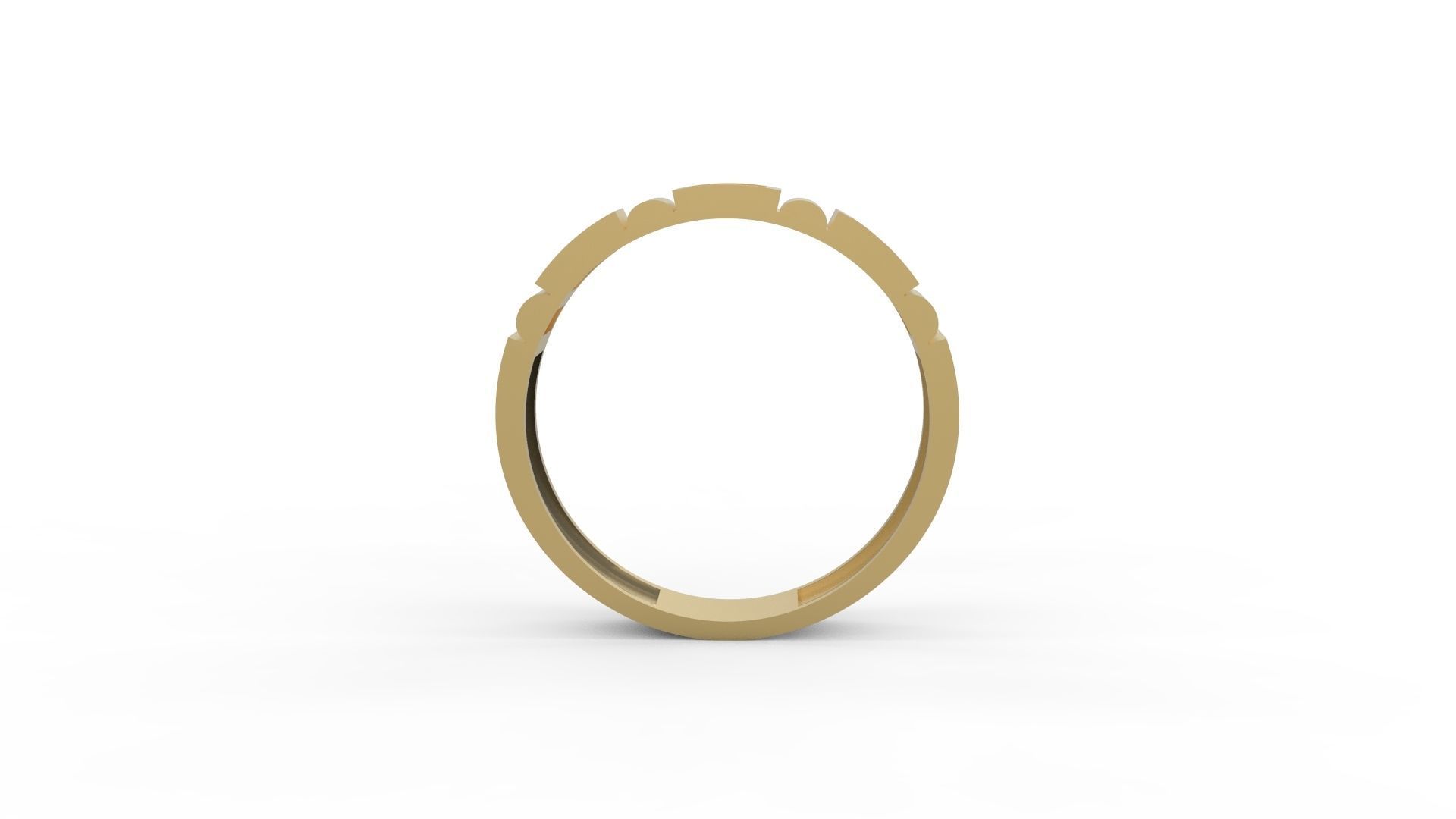 Band Ring 3D print model_2