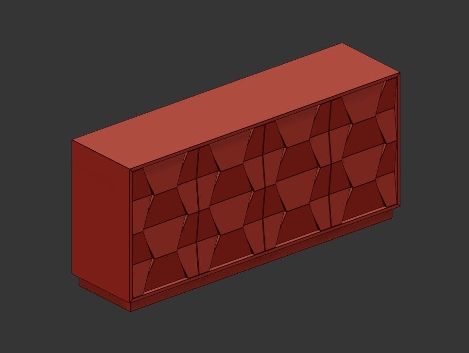 Bernhardt Linea Buffet 3D model_1