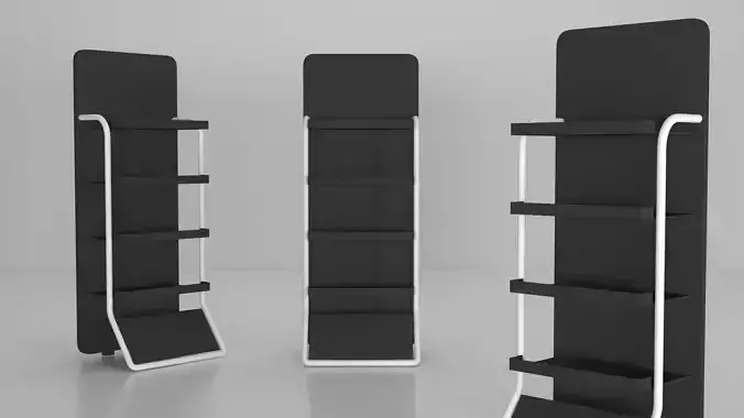 Product Display Gondola Stand Shelving with Iron Rode Design