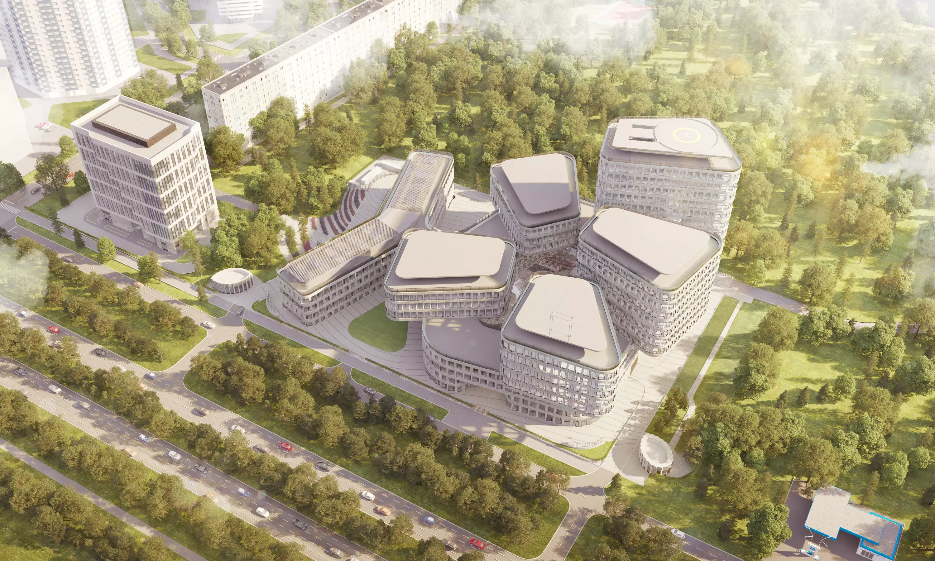 Futuristic building 3d model 3D model_0