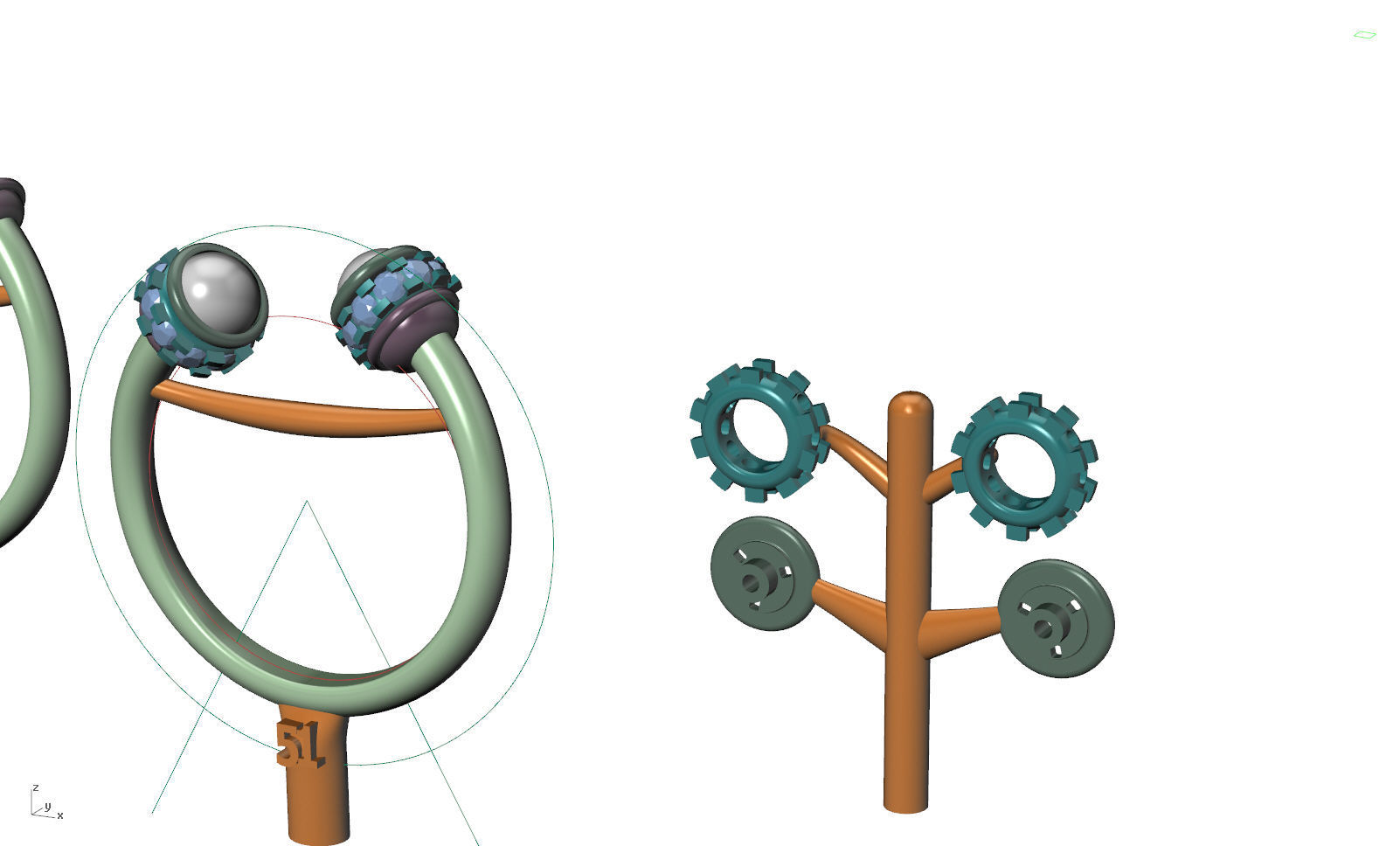 Rotatable Ring 3D model 3D printable | CGTrader