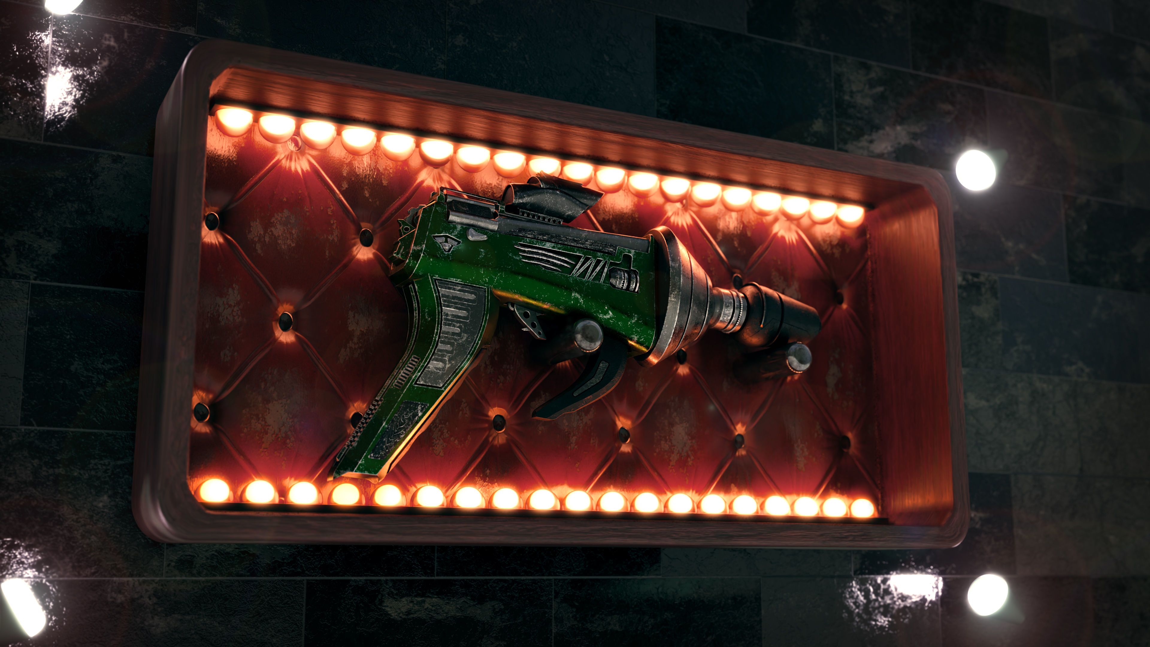 Sci fi laser Gun Free low-poly 3D model_1