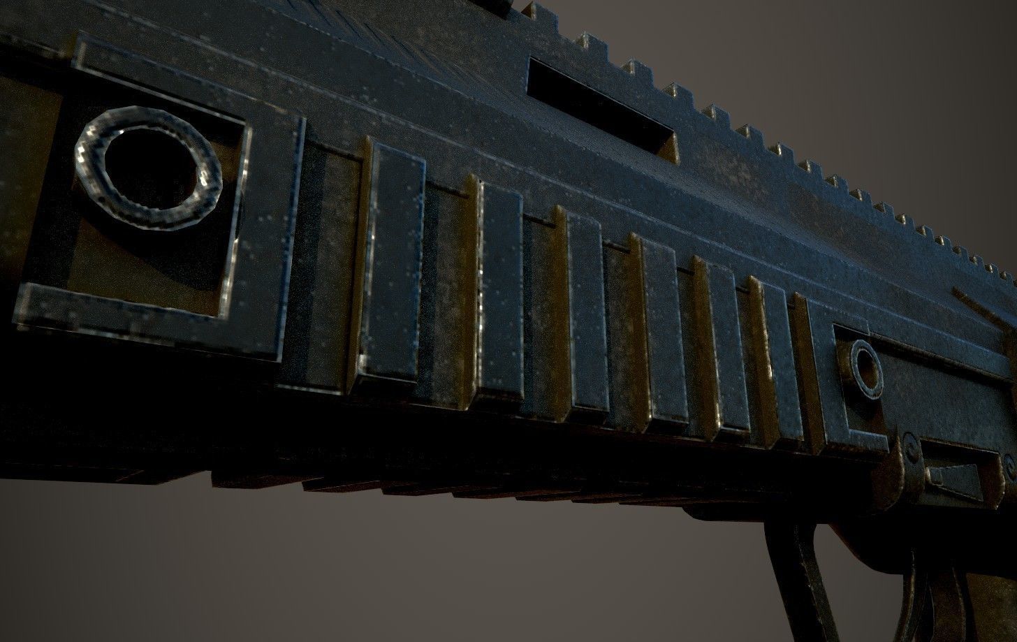 MP7 sub machine gun 3D model_3